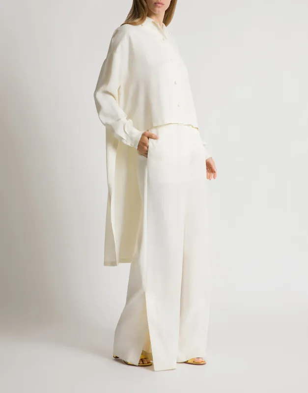 Camicia in crêpe fluido made by Alberta Ferretti