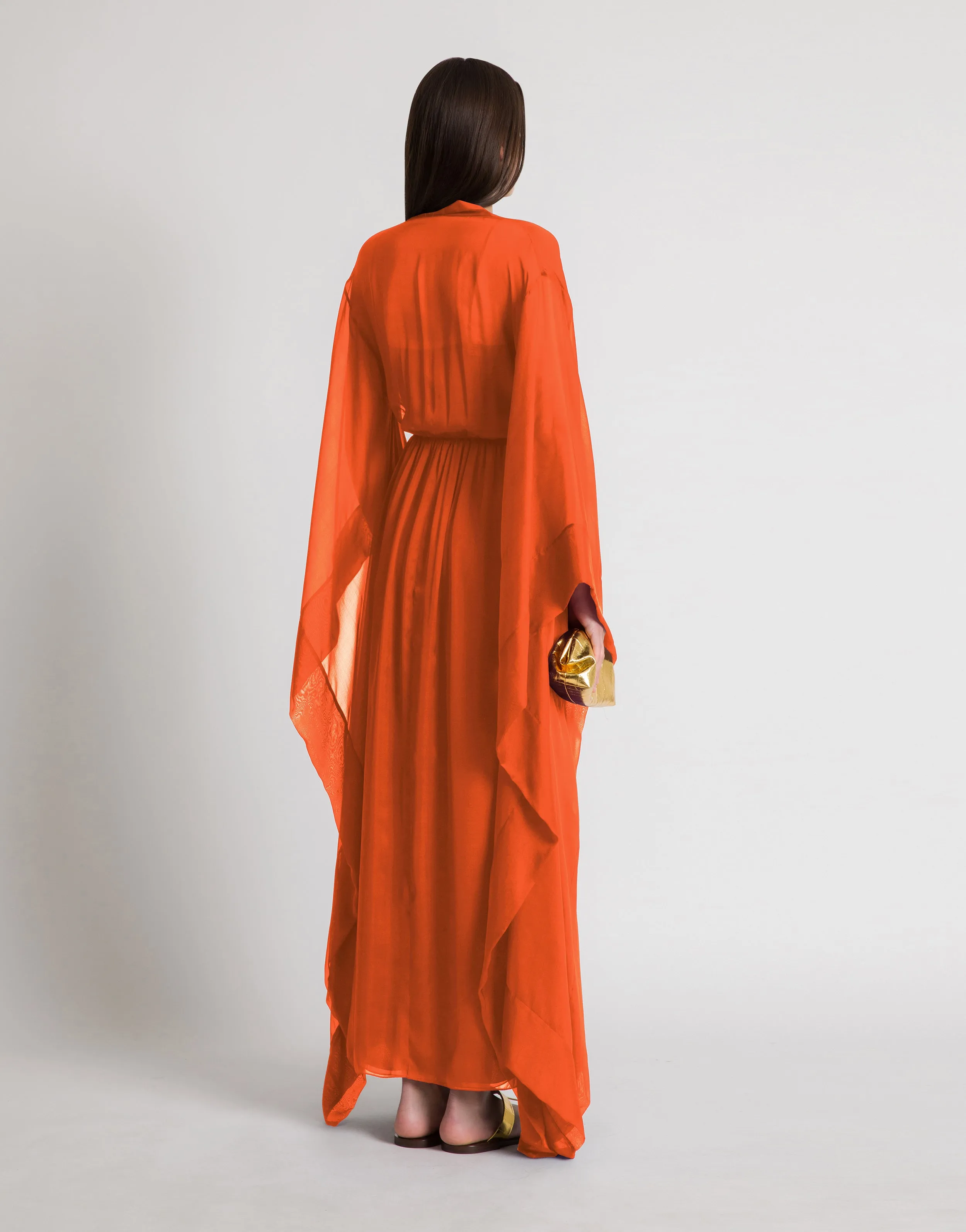 Abito lungo in seta con maniche ampie sold by Philosophy di Lorenzo Serafini product image thumbnail 3