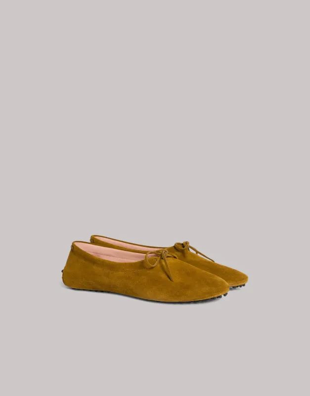 Loafer in pelle scamosciata made by Alberta Ferretti