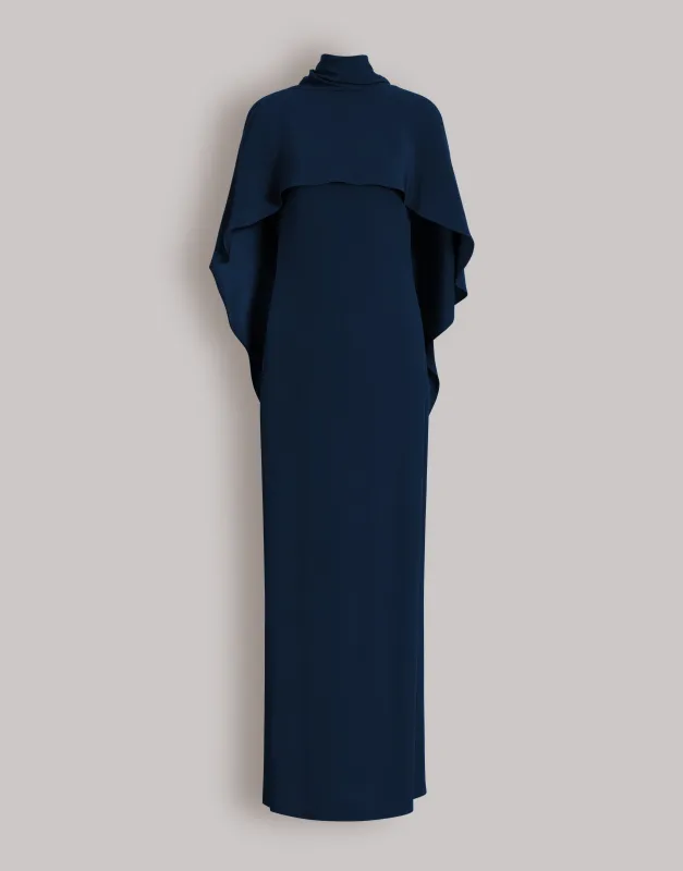 Abito lungo con mantellina made by Alberta Ferretti