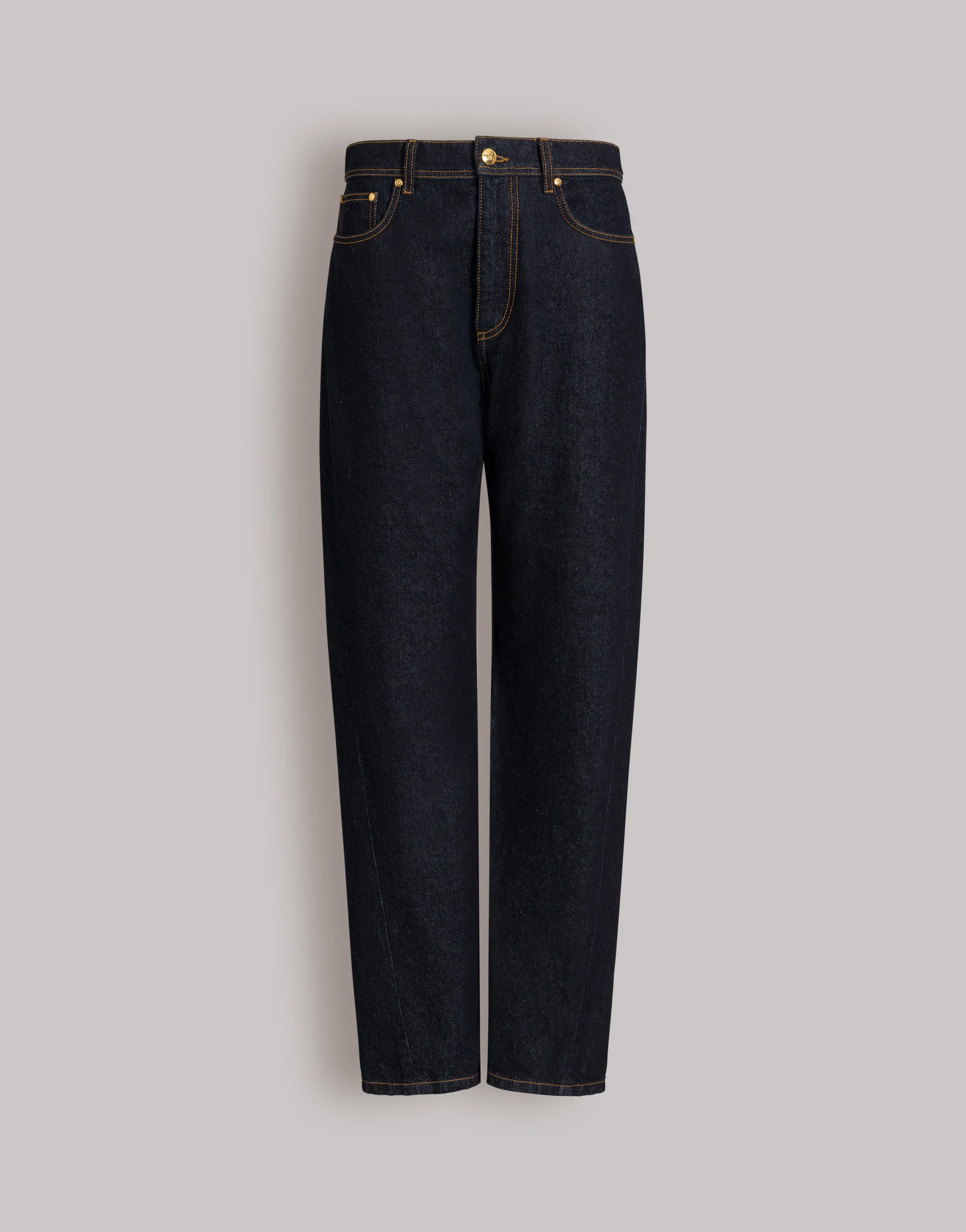 Jeans wide-leg blu scuro con logo AF sold by Philosophy di Lorenzo Serafini