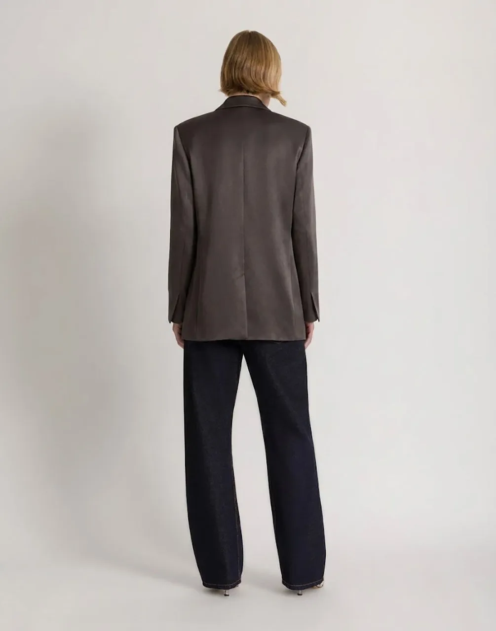 Blazer doppiopetto in raso lucido sold by Philosophy product image thumbnail 3