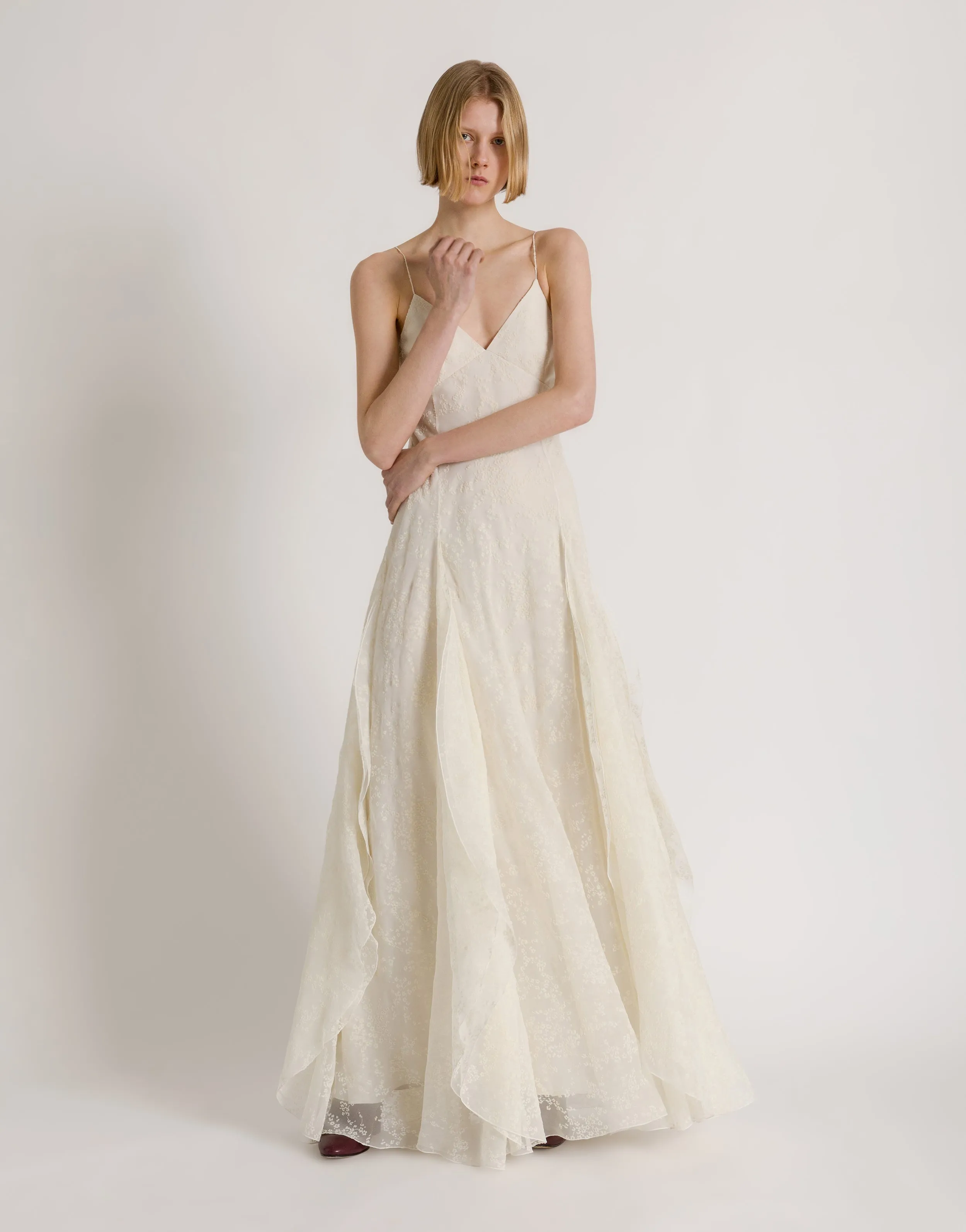 Abito bianco in tulle di seta sold by Philosophy di Lorenzo Serafini product image thumbnail 4