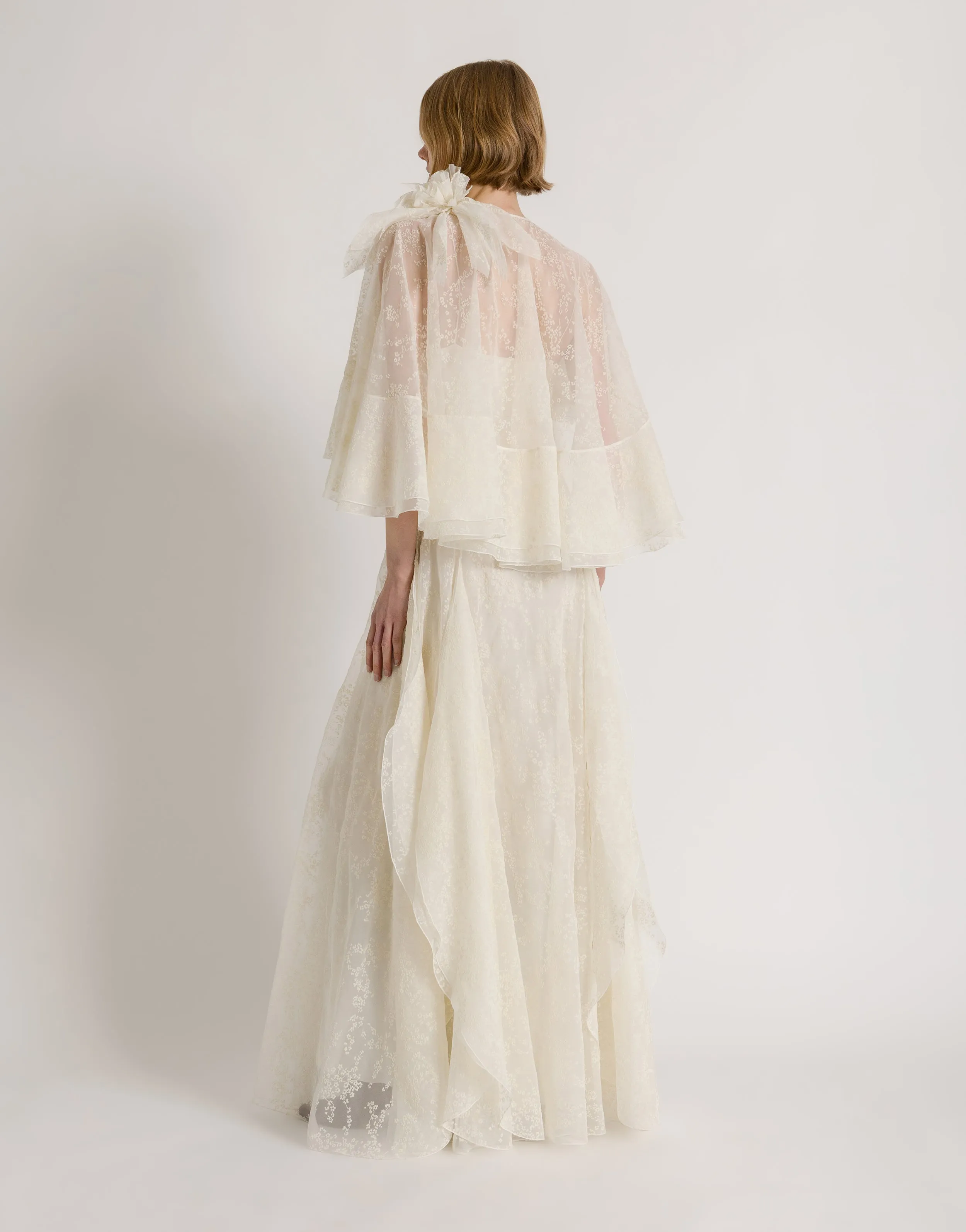 Abito bianco in tulle di seta sold by Philosophy di Lorenzo Serafini product image thumbnail 3