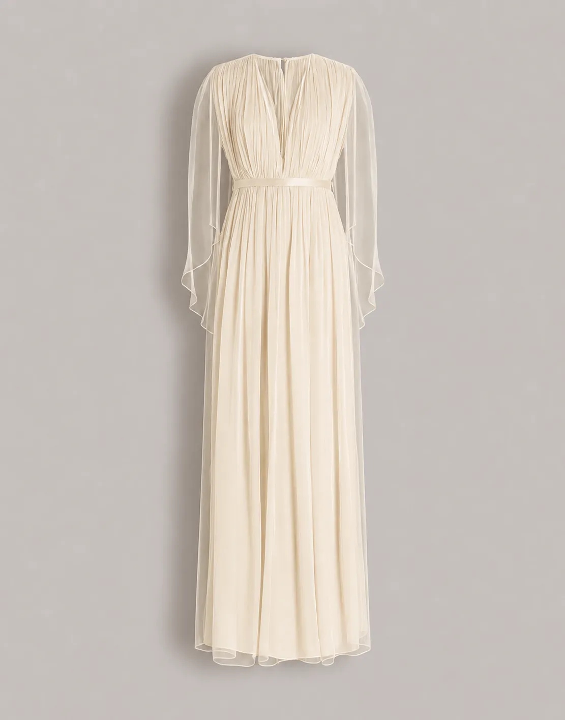 Abito lungo in chiffon con mantella sold by Philosophy di Lorenzo Serafini