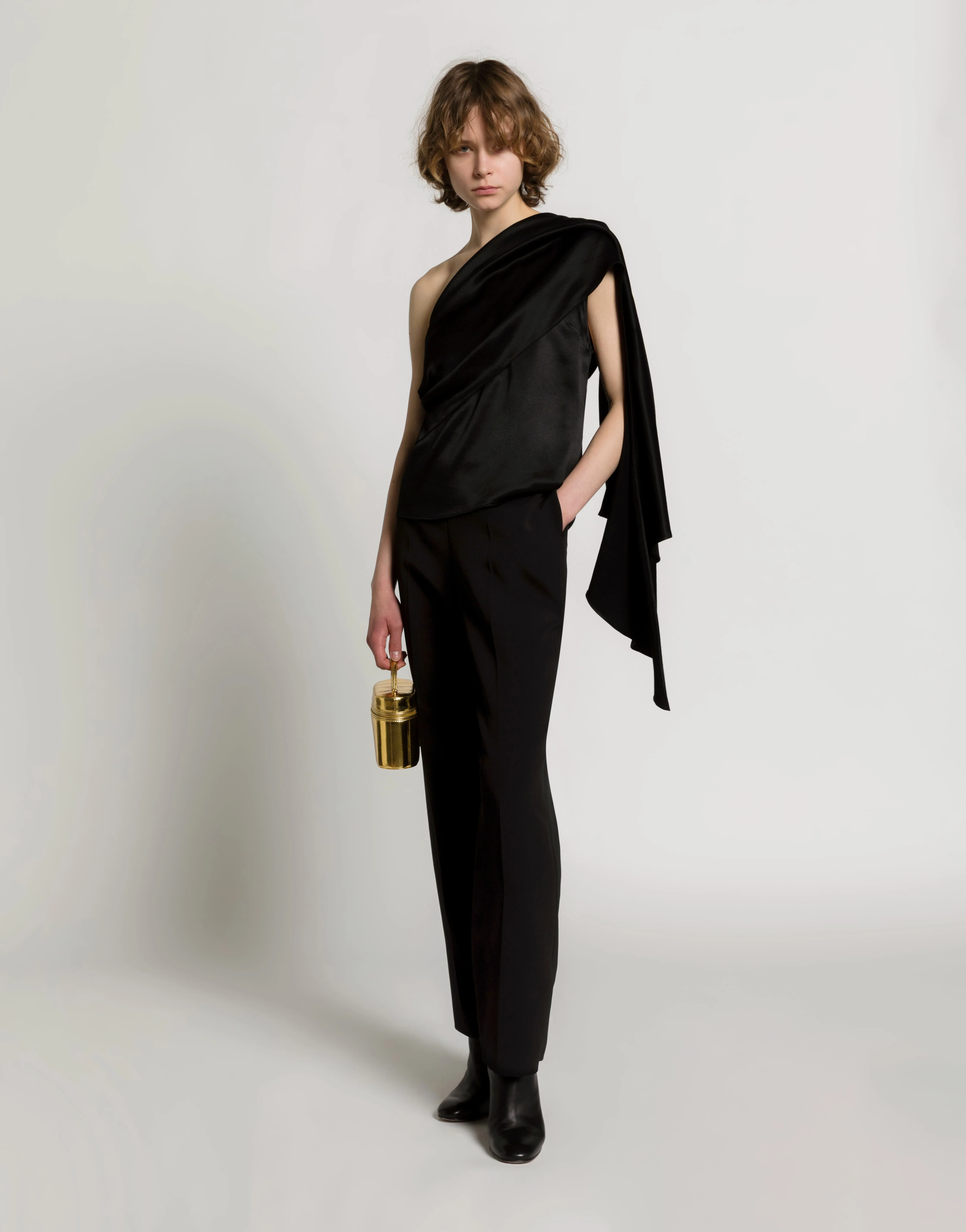 Top monospalla in satin con drappeggio sold by Philosophy di Lorenzo Serafini product image thumbnail 2