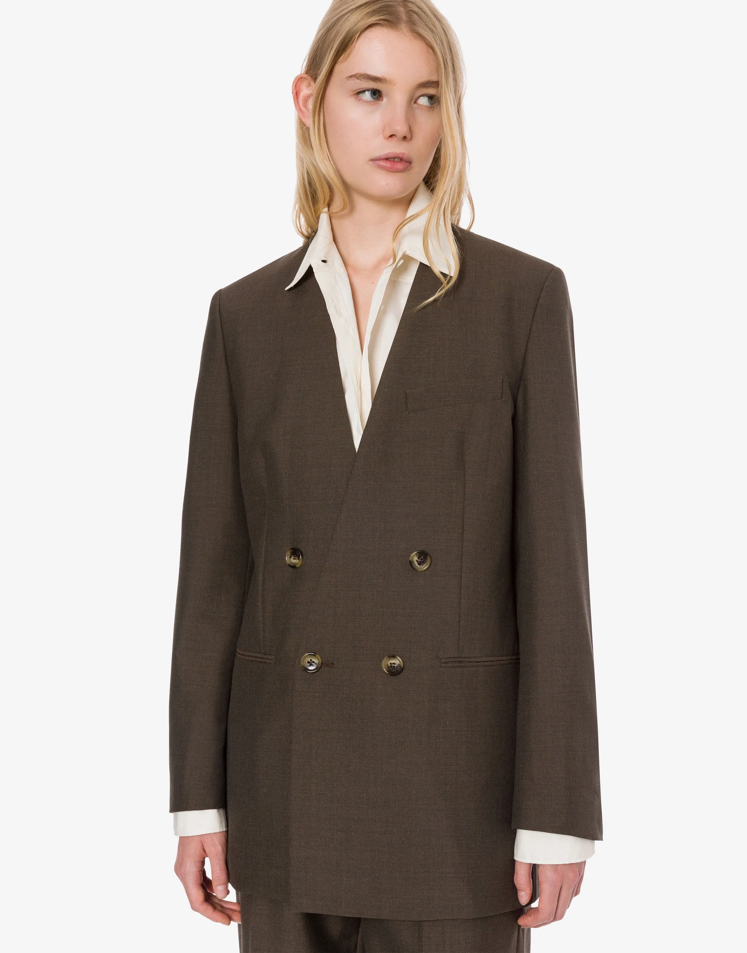 Giacca doppiopetto in fresco di misto lana sold by Philosophy di Lorenzo Serafini product image thumbnail 4