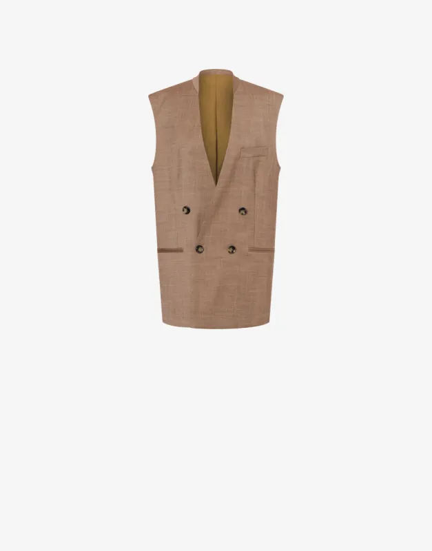 Gilet allungato in misto lana sold by Philosophy di Lorenzo Serafini
