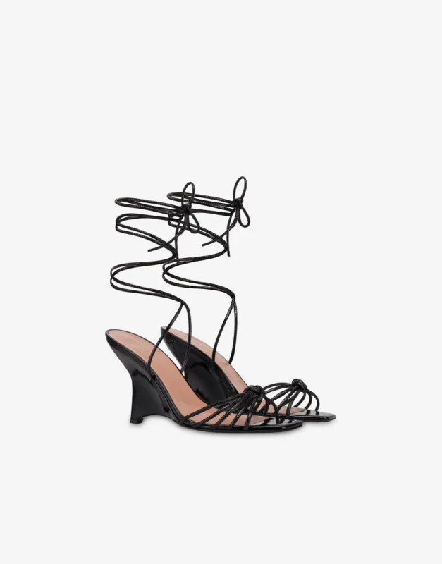 Sandali in vernice con lacci  sold by Philosophy di Lorenzo Serafini