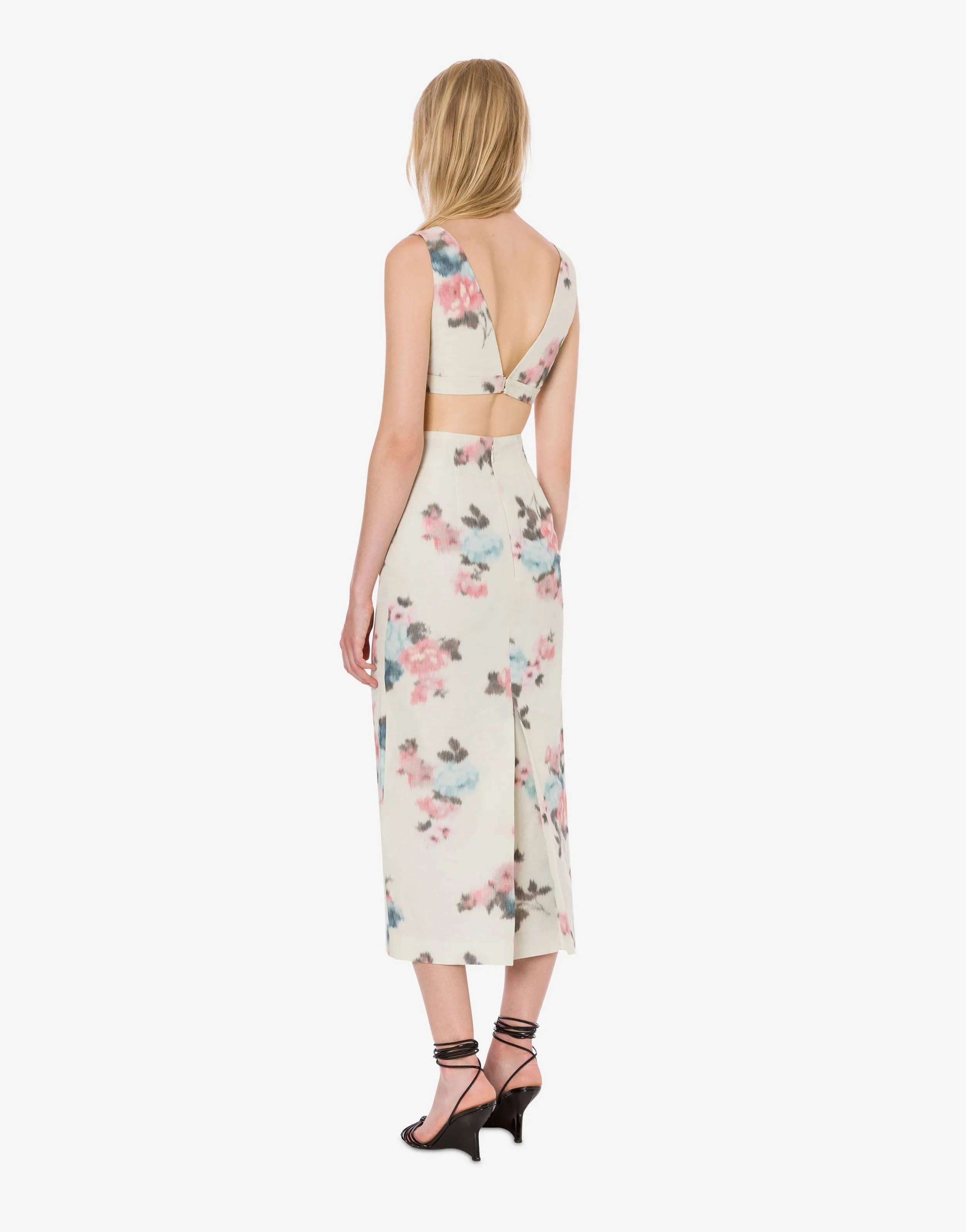 Gonna tubino in taffetà floreale sold by Philosophy di Lorenzo Serafini product image thumbnail 3