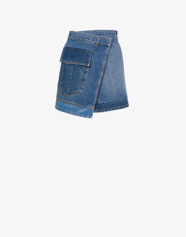 Minigonna in denim patchwork

 sold by Philosophy di Lorenzo Serafini