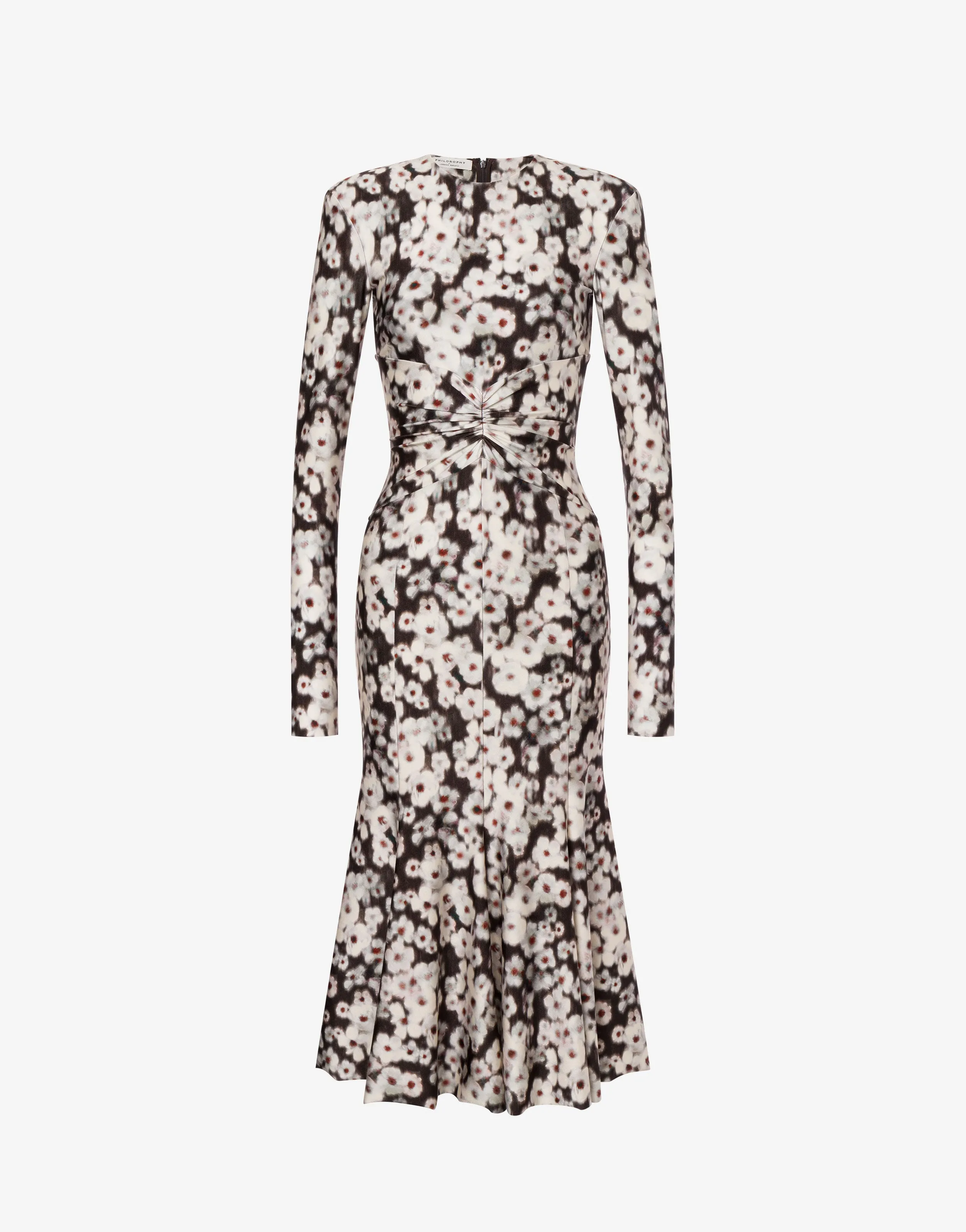 Abito girocollo in lycra con stampa fiori sold by Philosophy di Lorenzo Serafini