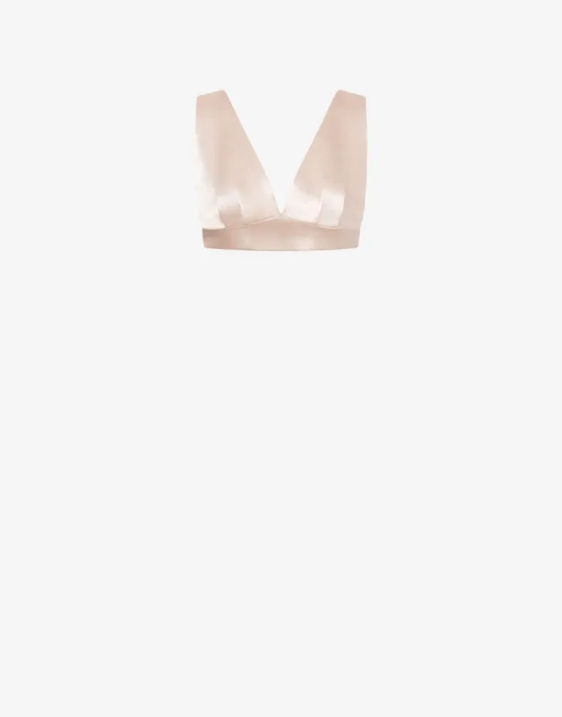 Micro top in raso sold by Philosophy di Lorenzo Serafini