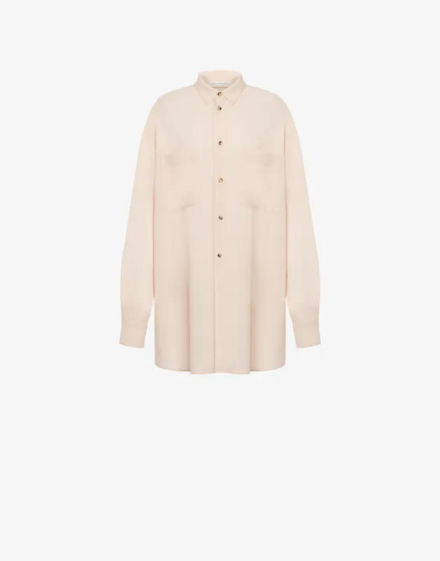 Camicia oversize in crêpe leggera made by Philosophy di Lorenzo Serafini
