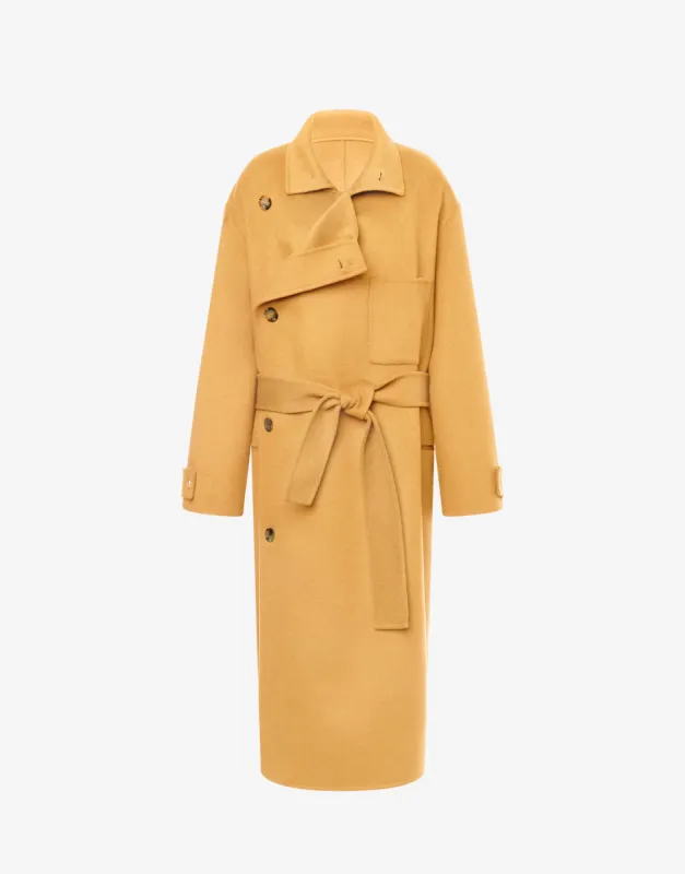 Maxi cappotto in panno di lana double sold by Philosophy di Lorenzo Serafini