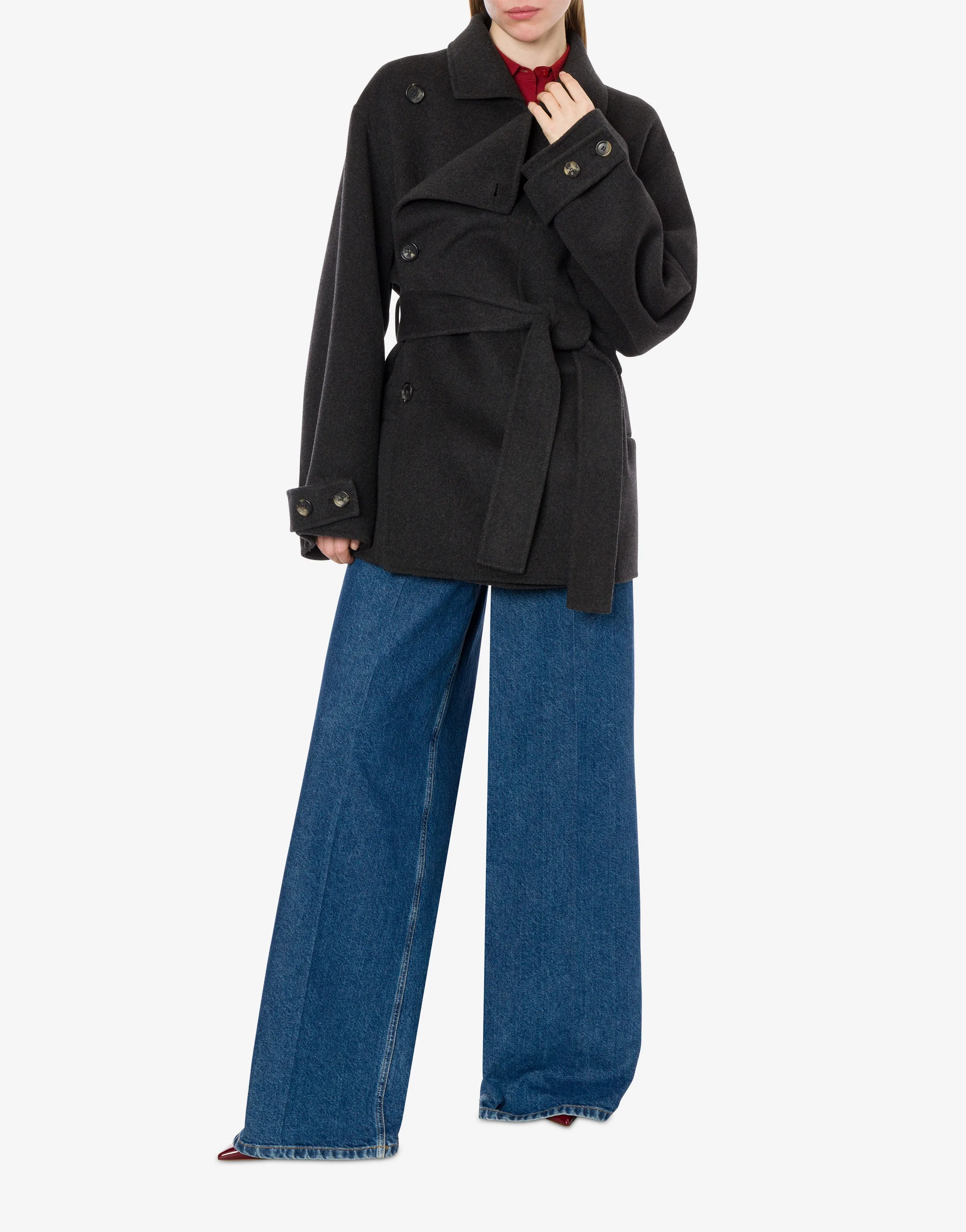 Cappotto in panno di lana double
sold by Philosophy di Lorenzo Serafini product image thumbnail 2