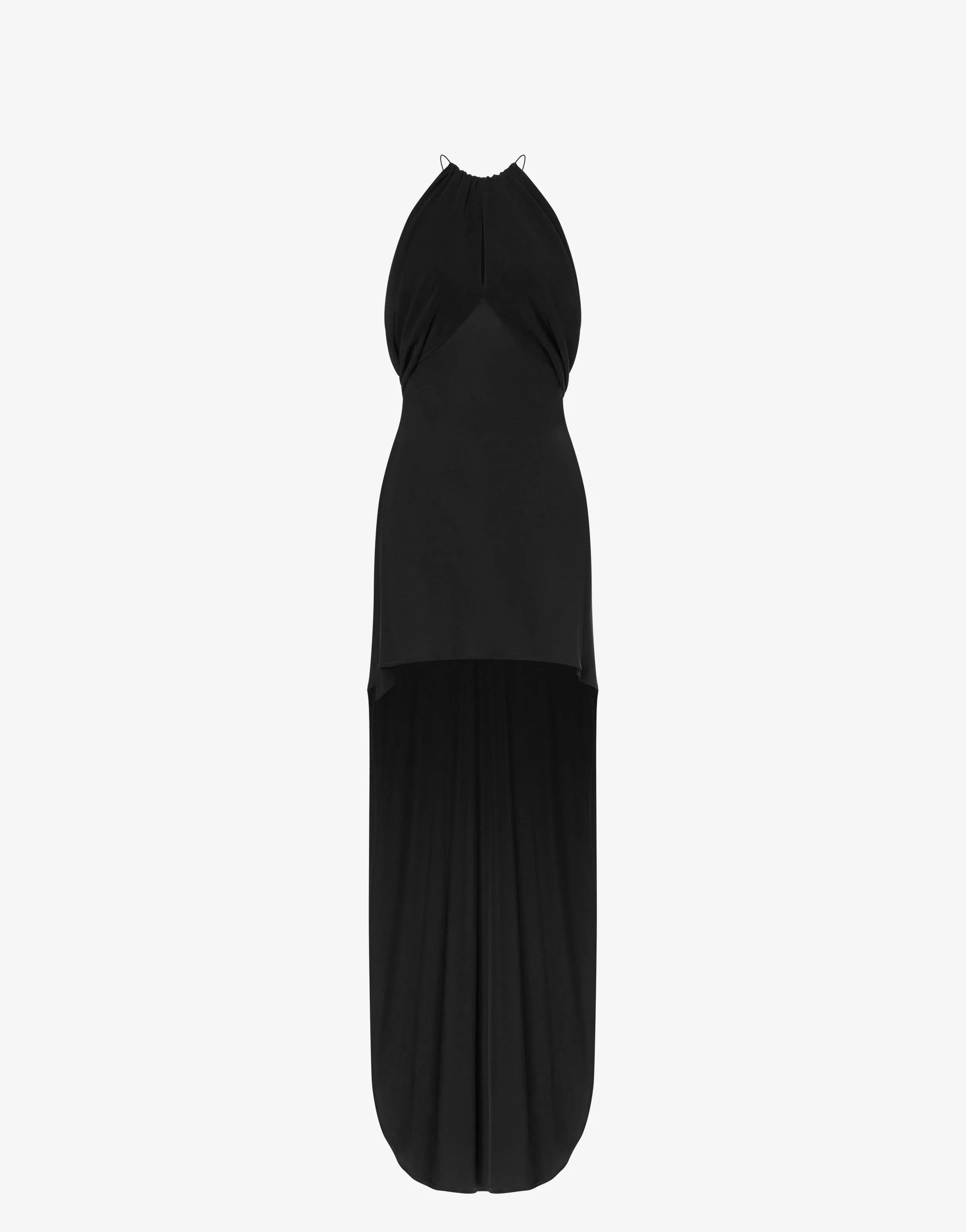 Minidress in light crêpe con strascico sold by Philosophy di Lorenzo Serafini