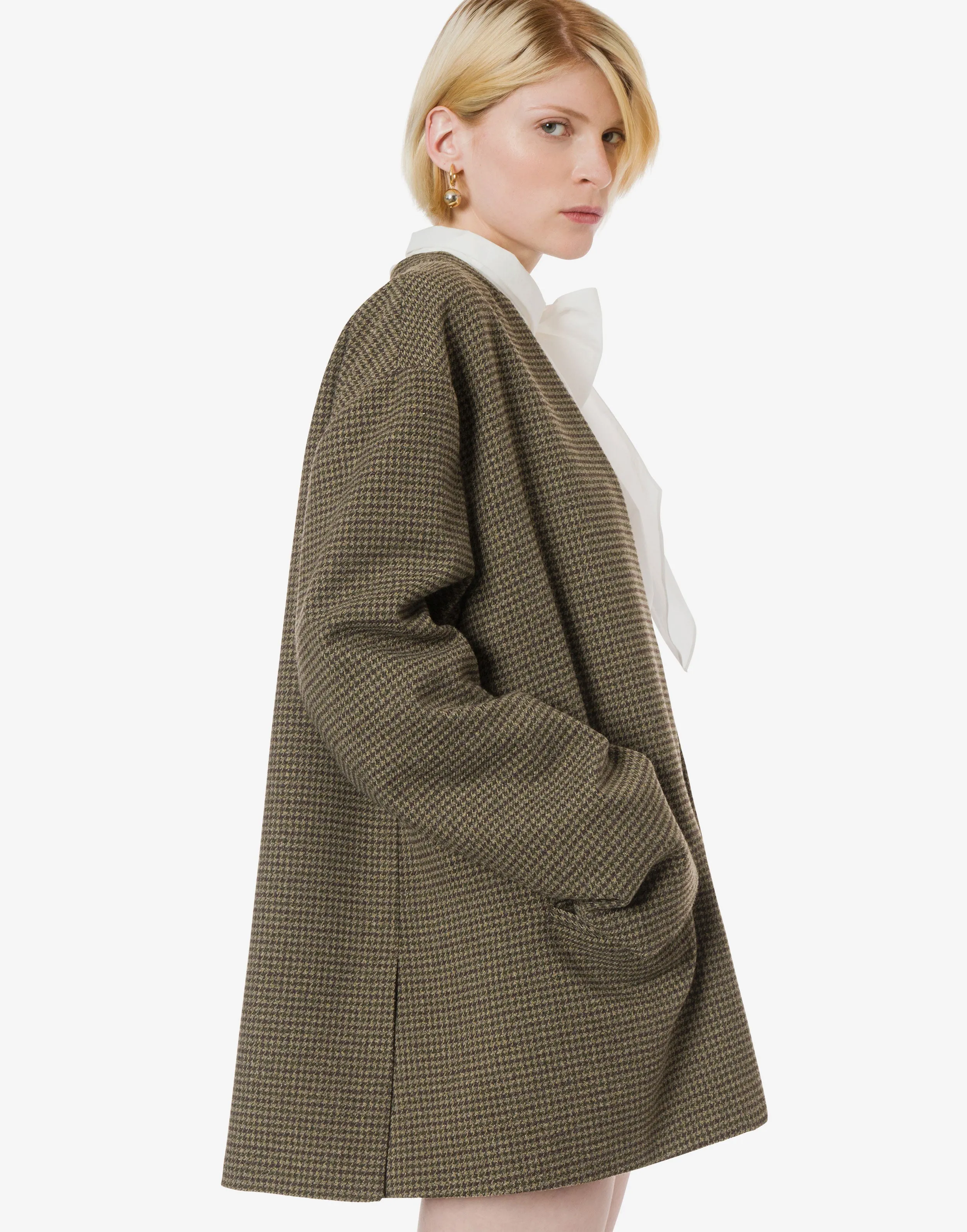 Giacca oversize in pied de poule sold by Philosophy di Lorenzo Serafini product image thumbnail 4