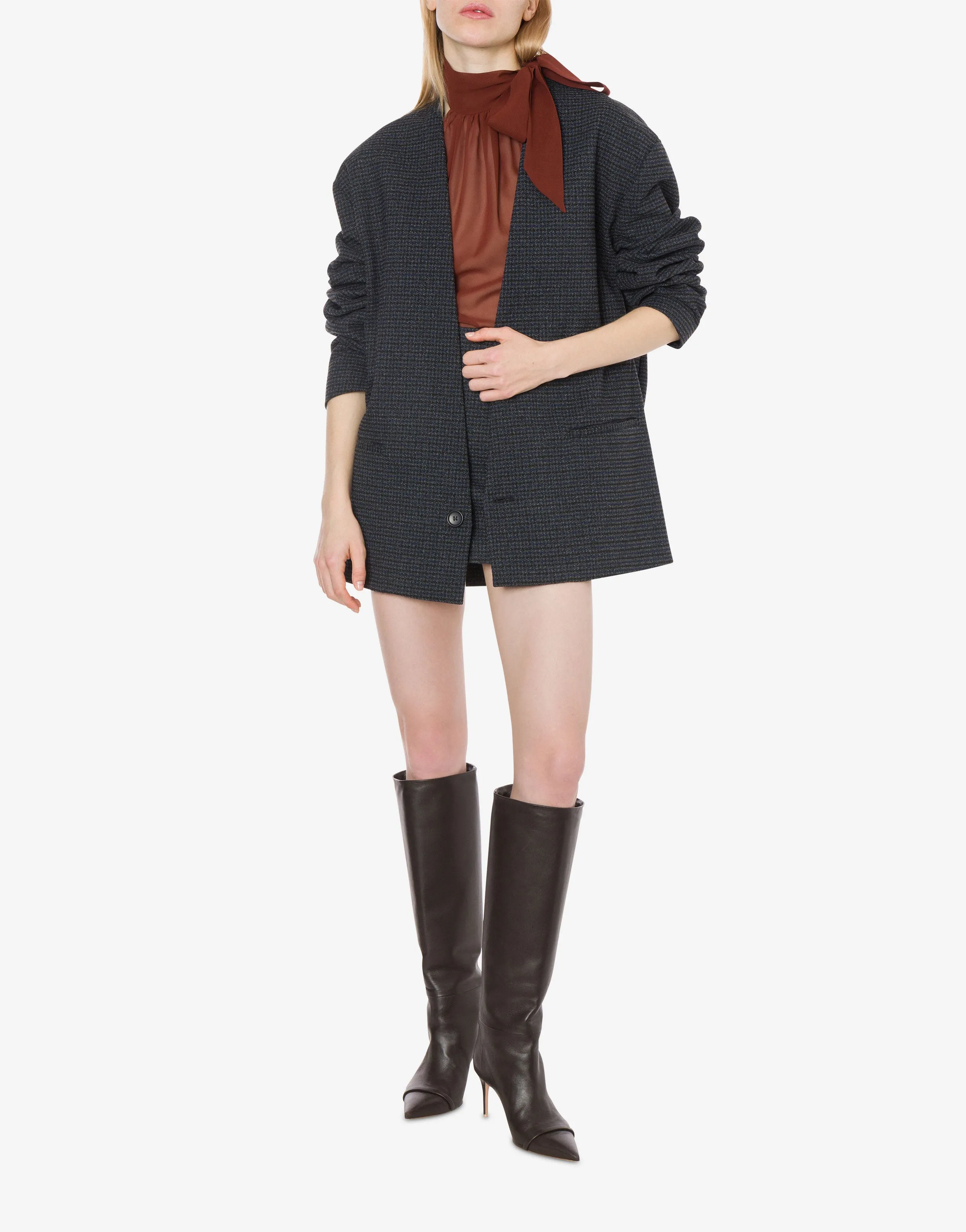 Giacca oversize in pied de poule sold by Philosophy di Lorenzo Serafini product image thumbnail 2