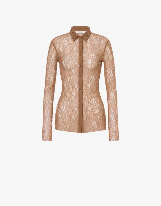 Camicia in pizzo stretch sold by Philosophy di Lorenzo Serafini