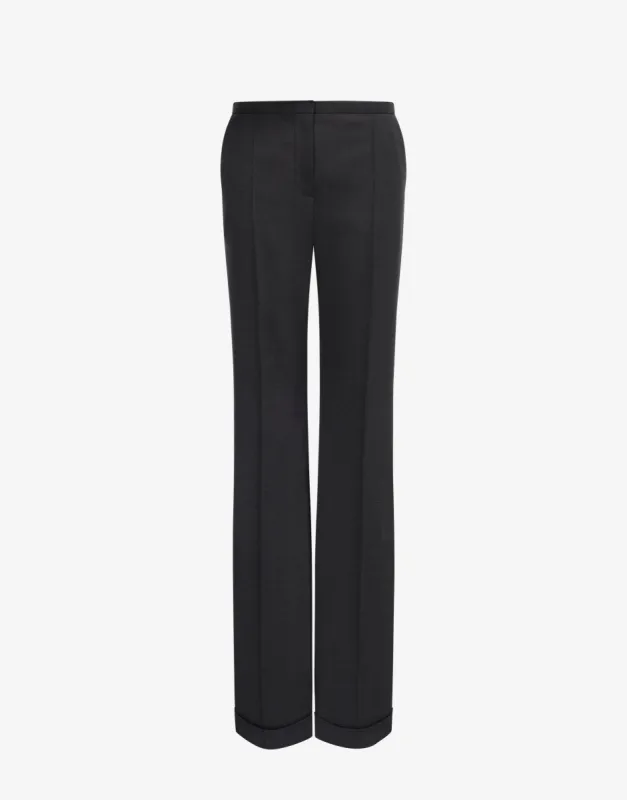 Pantalone a vita bassa in tropical wool sold by Philosophy di Lorenzo Serafini