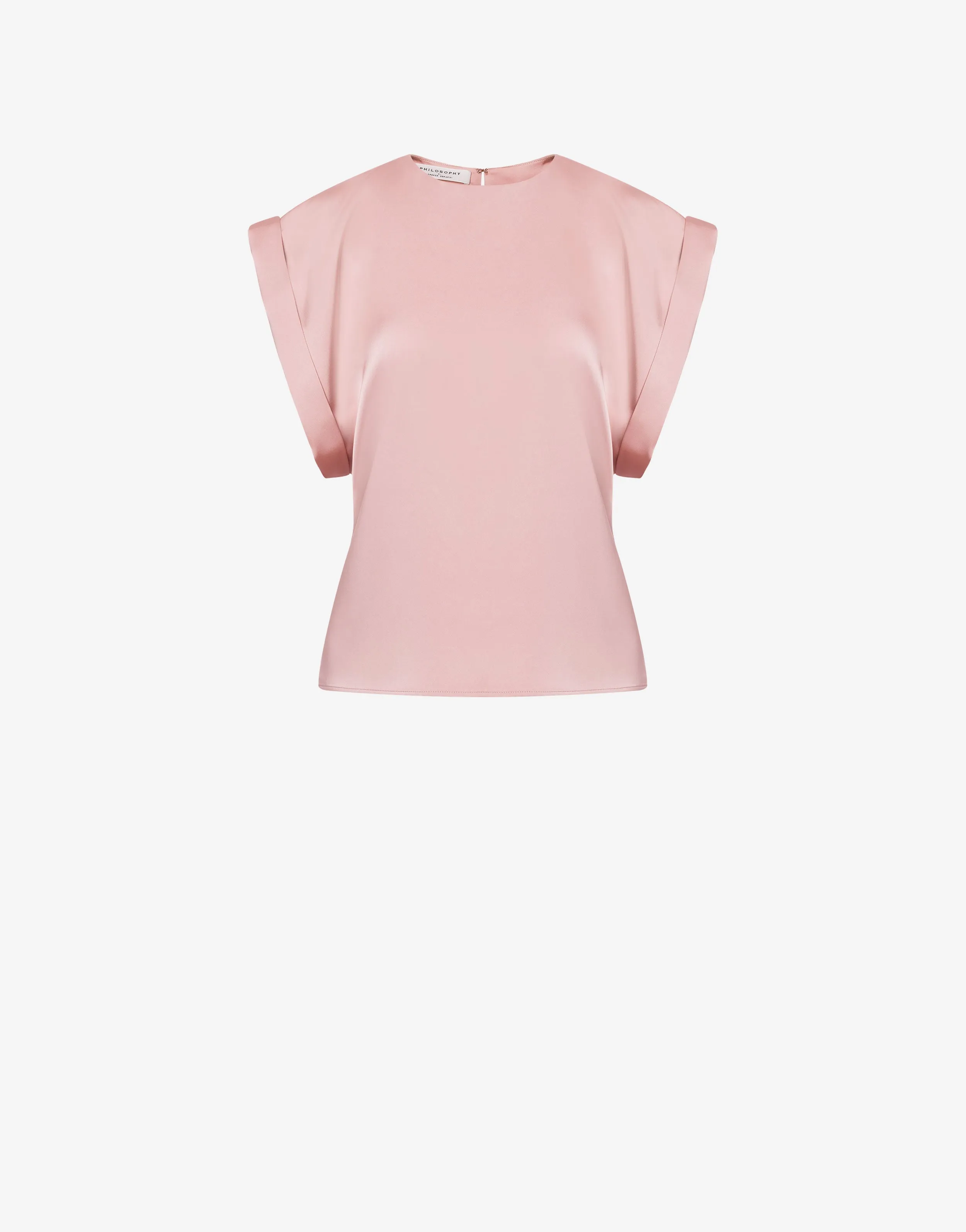 Blusa in raso con maniche rollate sold by Philosophy di Lorenzo Serafini