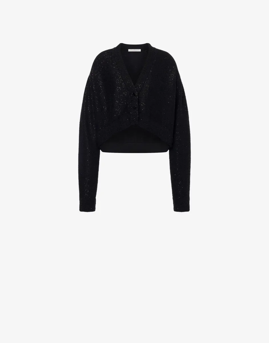 Cardigan in tessuto stretch con paillettes sold by Philosophy di Lorenzo Serafini