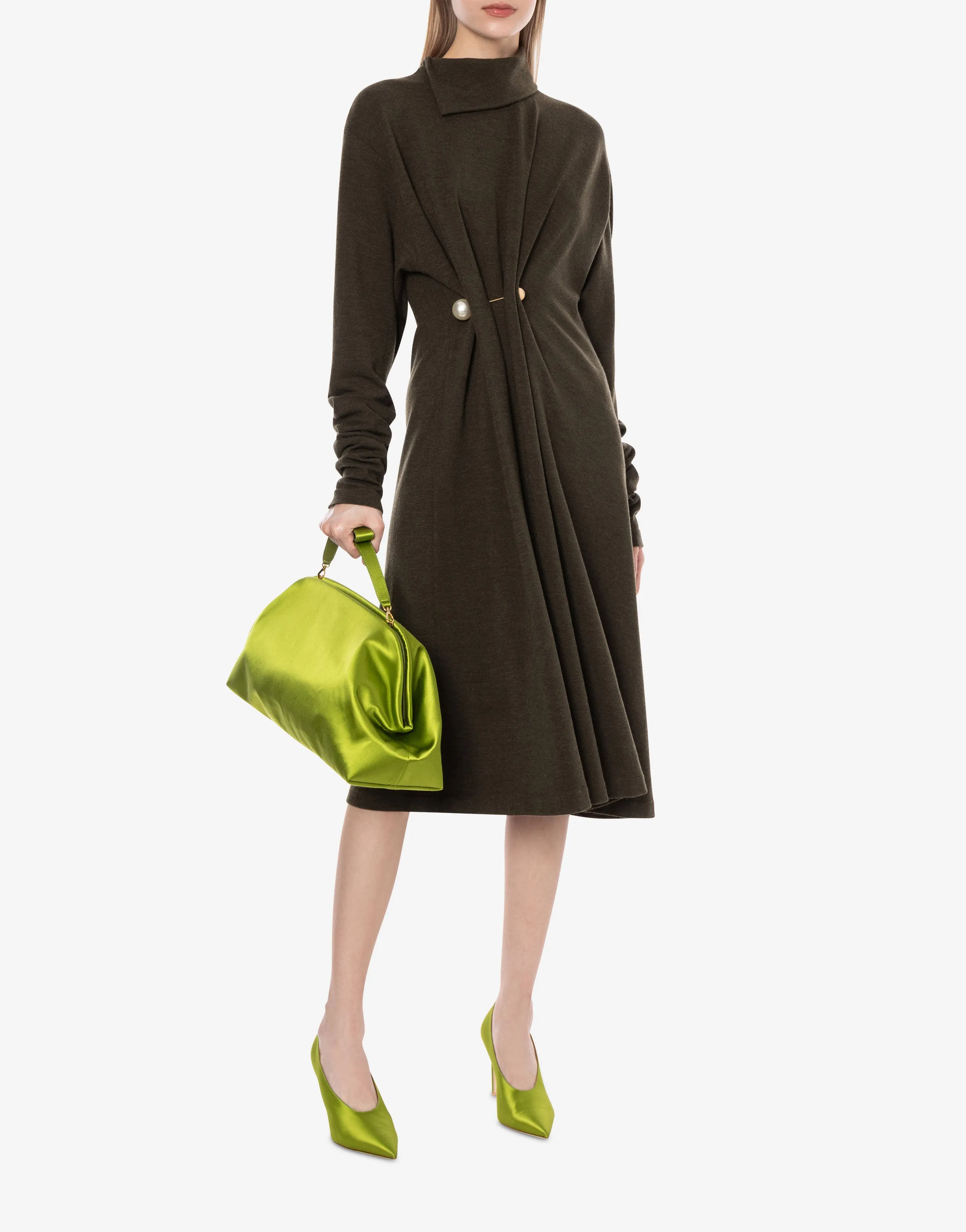 Abito in lana con spilla gioiello sold by Philosophy di Lorenzo Serafini product image thumbnail 2