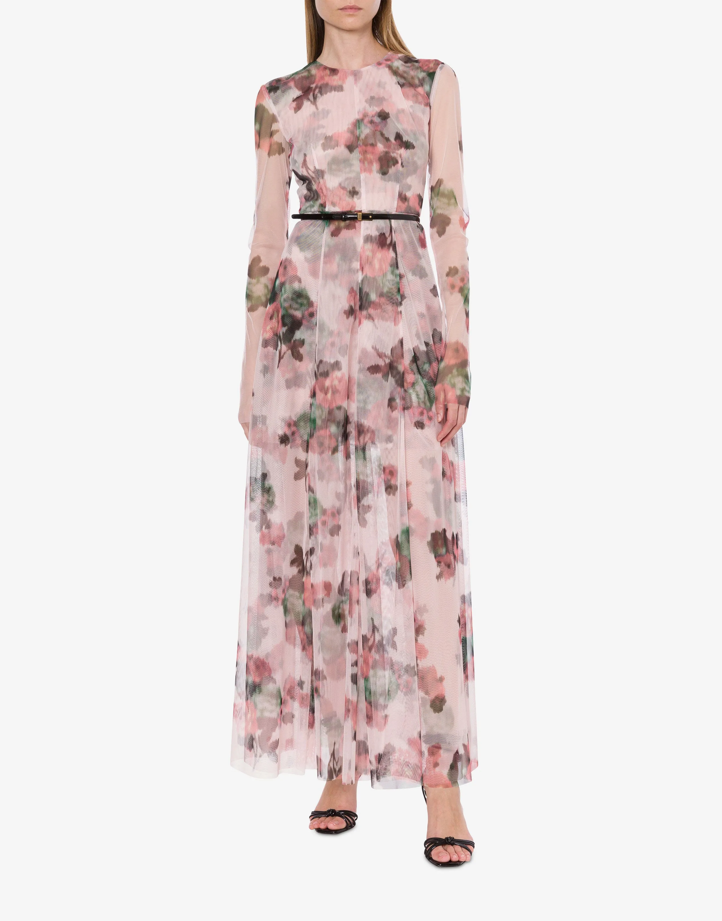 Abito lungo in tulle con stampa fiori sold by Philosophy di Lorenzo Serafini product image thumbnail 2