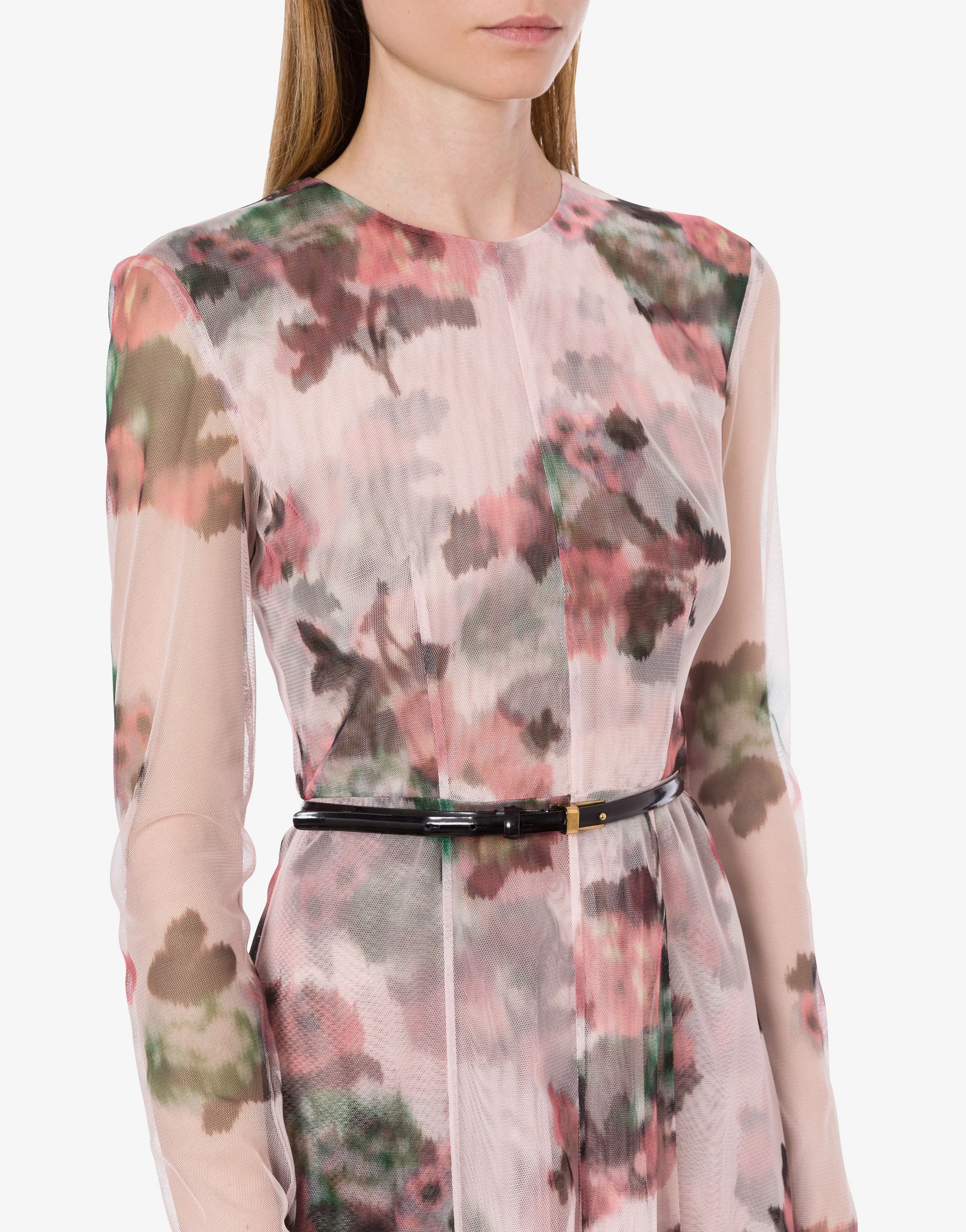 Abito lungo in tulle con stampa fiori sold by Philosophy di Lorenzo Serafini product image thumbnail 4