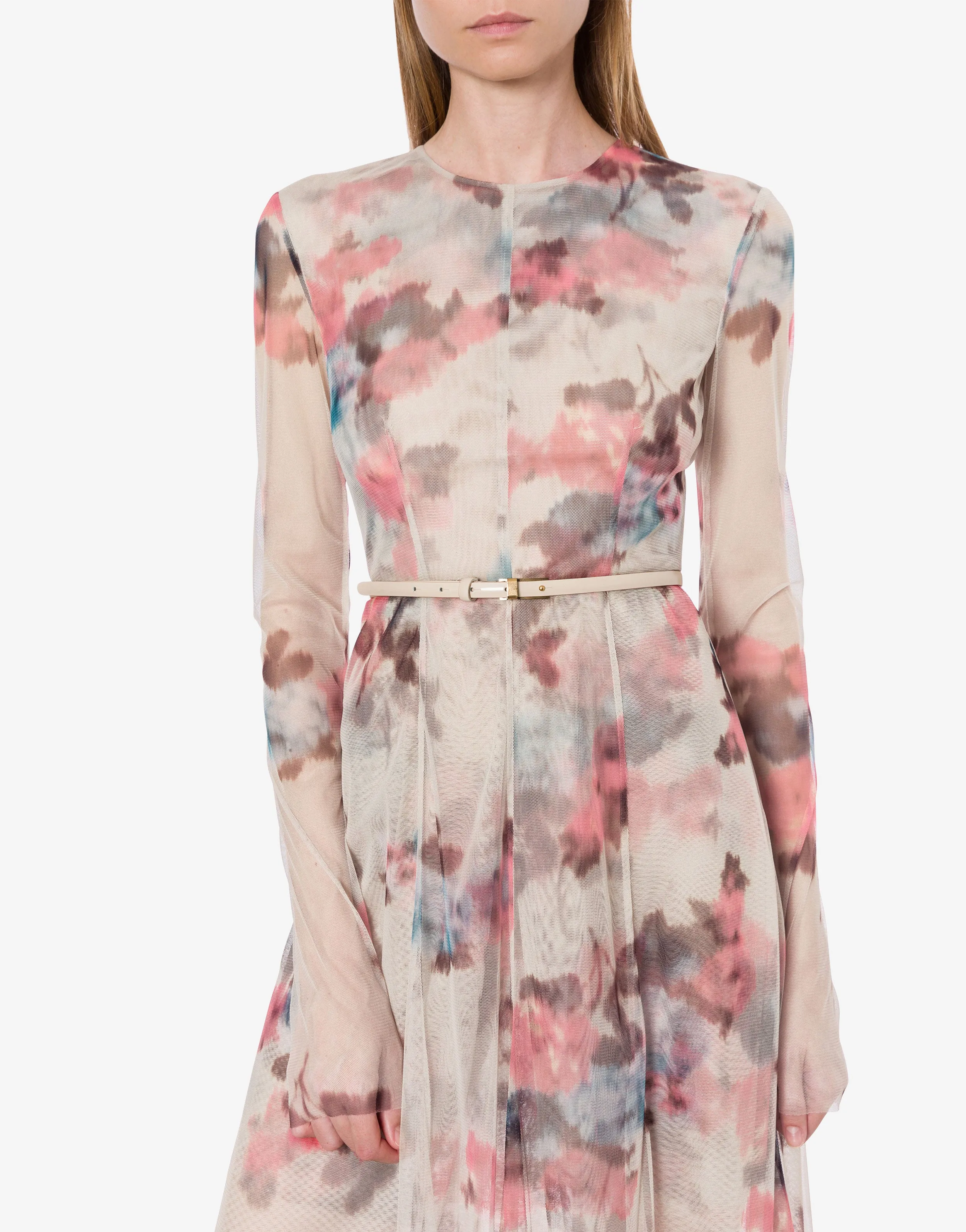 Abito lungo in tulle con stampa fiori sold by Philosophy di Lorenzo Serafini product image thumbnail 4