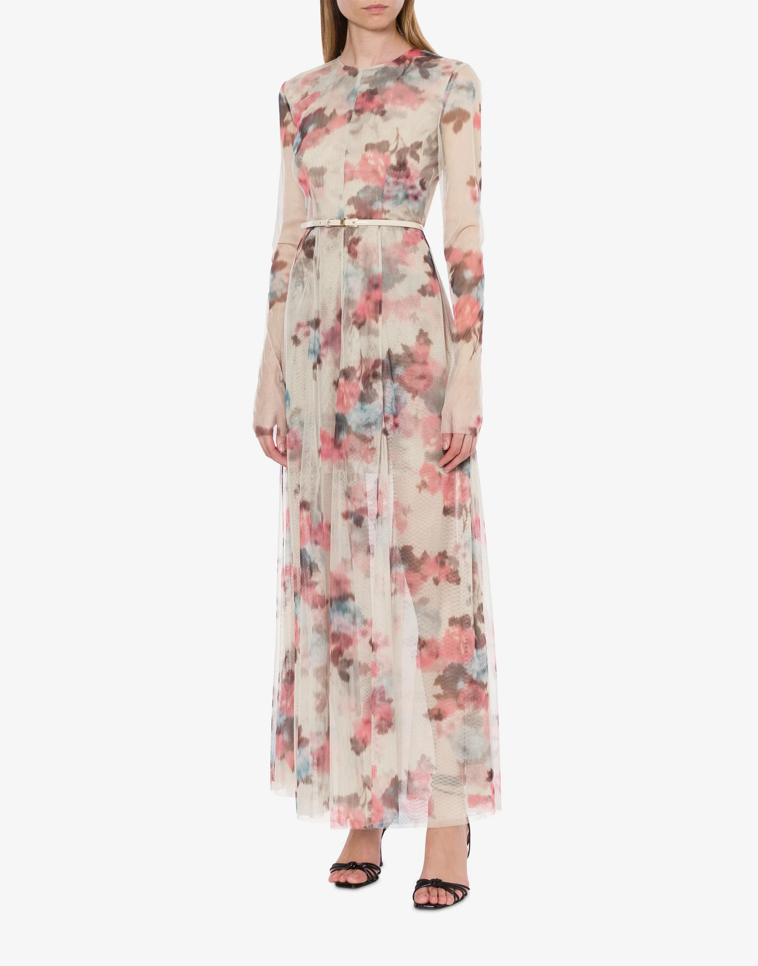 Abito lungo in tulle con stampa fiori sold by Philosophy di Lorenzo Serafini product image thumbnail 2