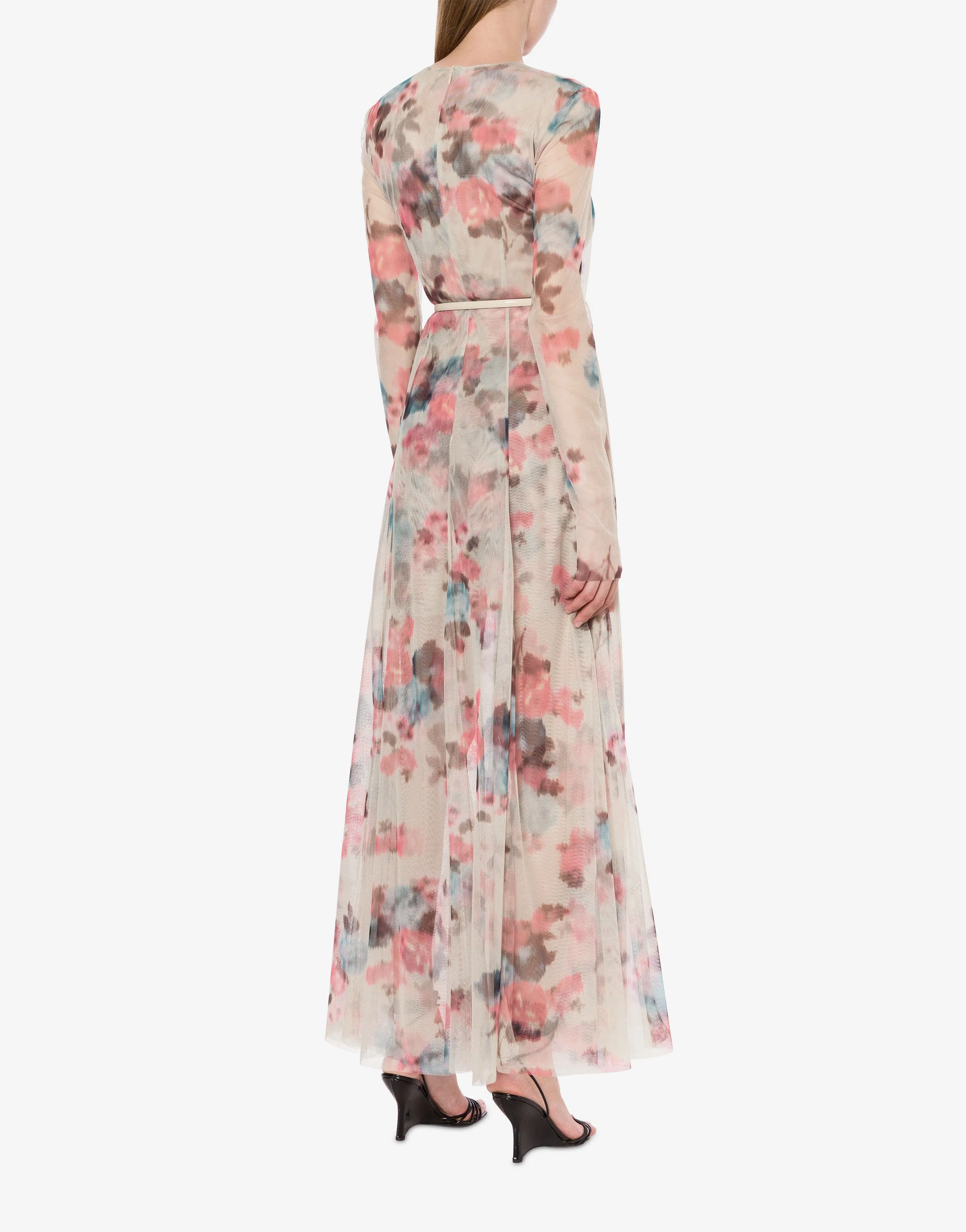 Abito lungo in tulle con stampa fiori sold by Philosophy di Lorenzo Serafini product image thumbnail 3