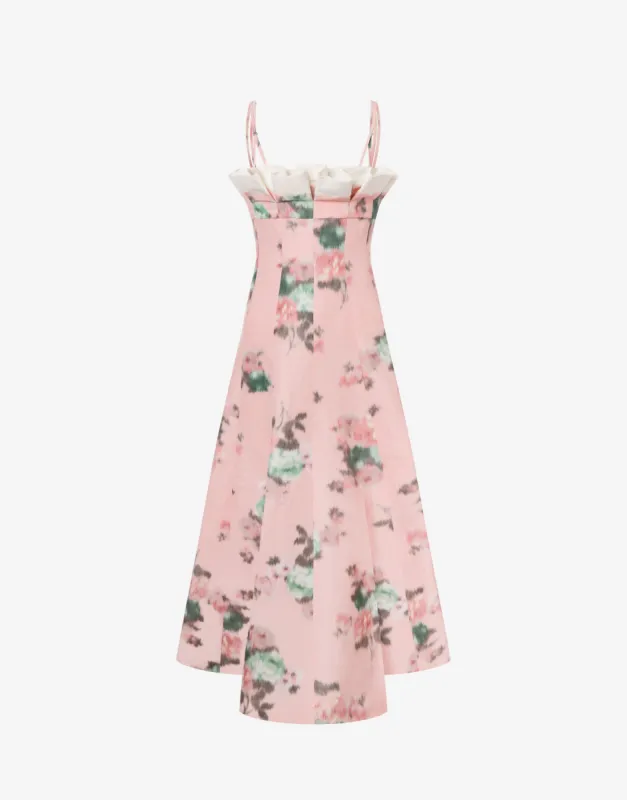 Abito longuette in taffetà con ruches sold by Philosophy di Lorenzo Serafini