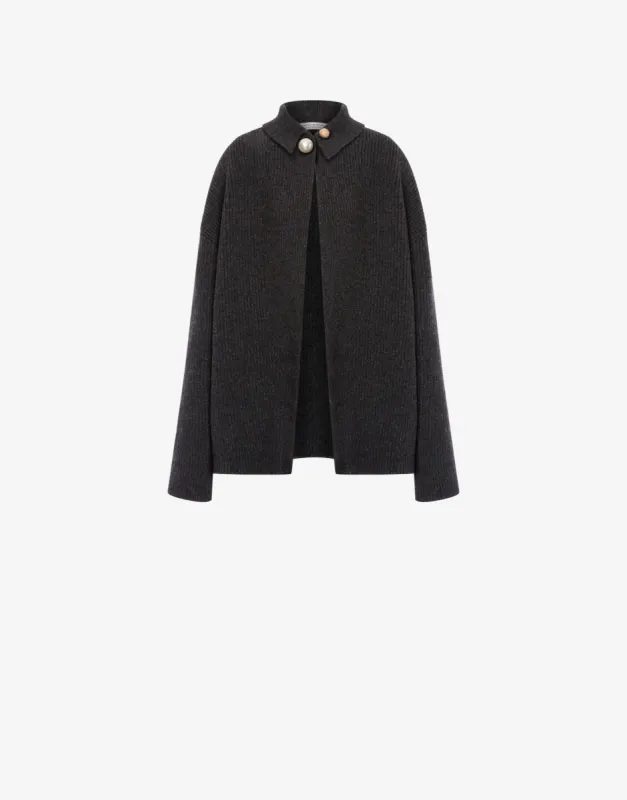 Cardigan in misto seta e cashmere con piercing sold by Philosophy di Lorenzo Serafini