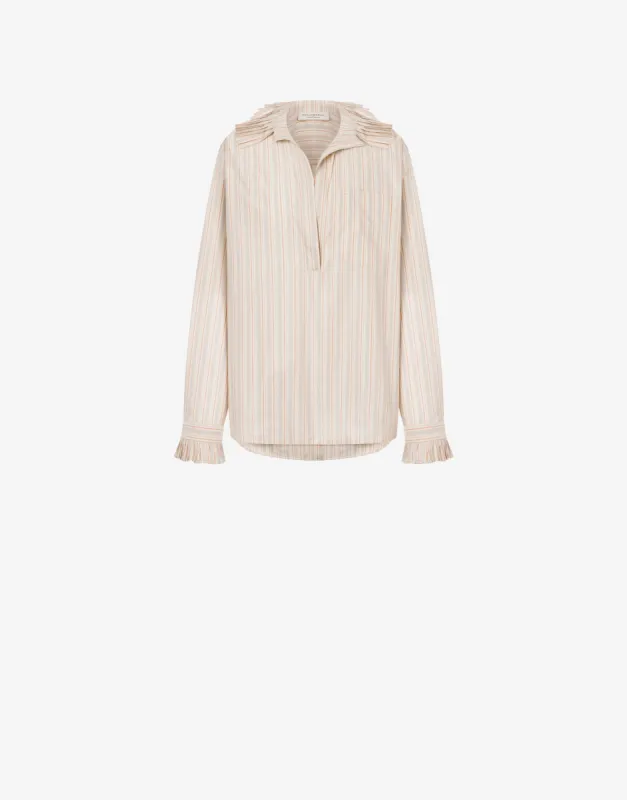 Camicia oversize in cotone rigato sold by Philosophy di Lorenzo Serafini