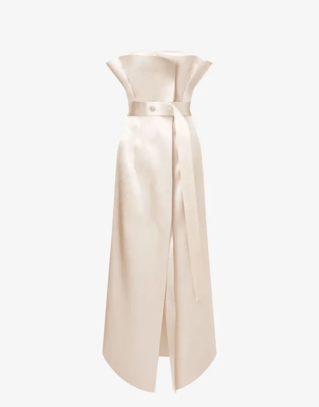 Abito bustier in duchesse made by Philosophy di Lorenzo Serafini