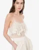 Top in pizzo con volants sold by Philosophy di Lorenzo Serafini