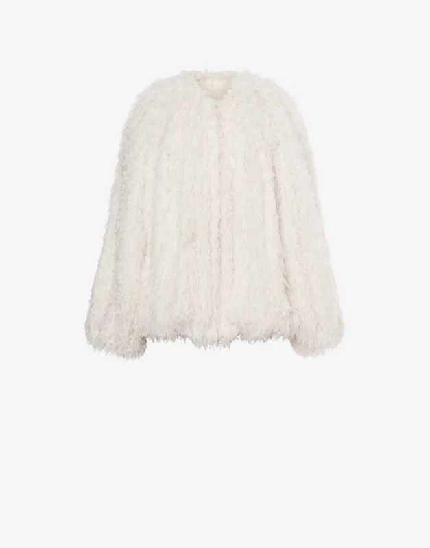 Cappotto corto in jacquard flottante sold by Philosophy di Lorenzo Serafini