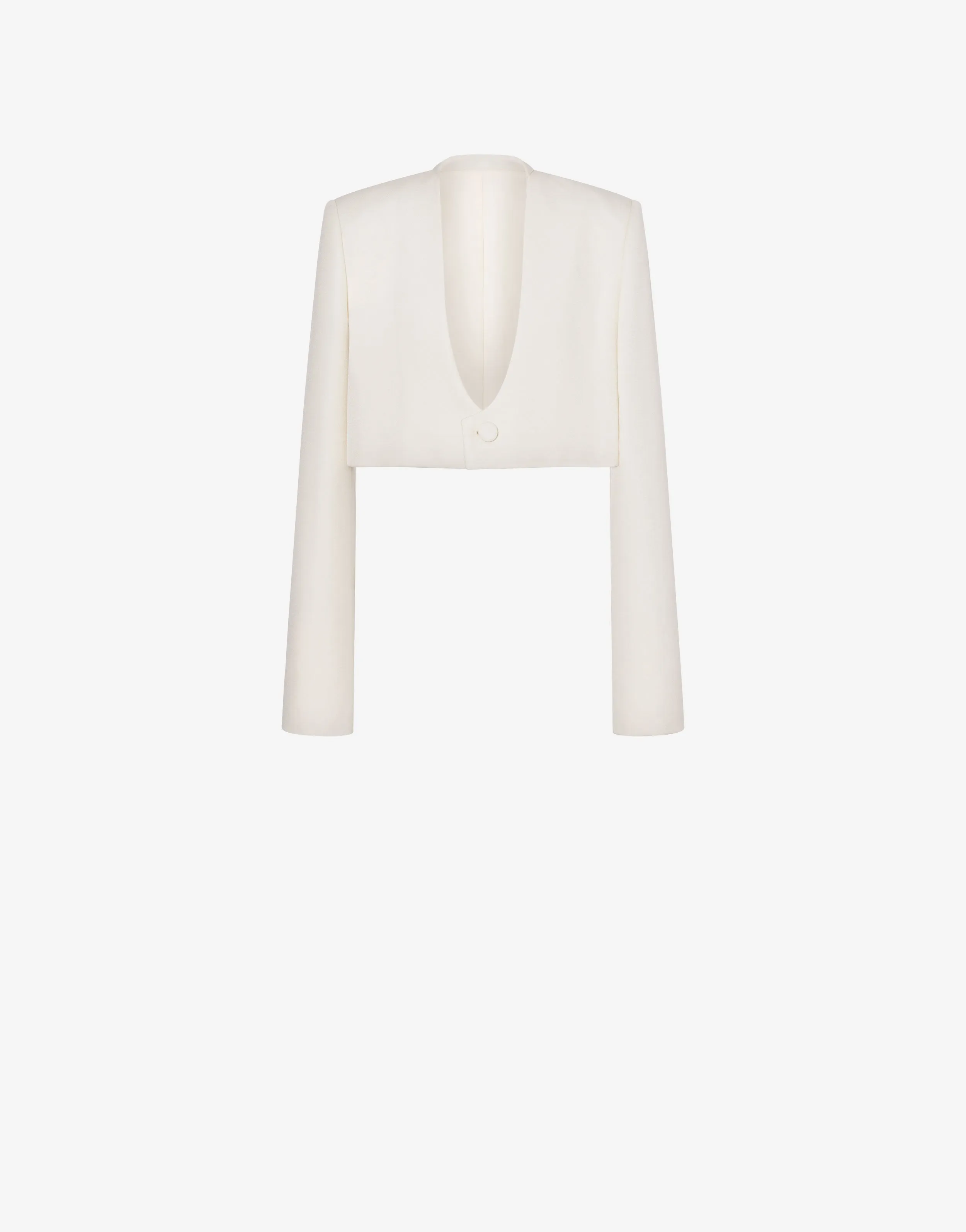 Giacca cropped in grain de poudre sold by Philosophy di Lorenzo Serafini