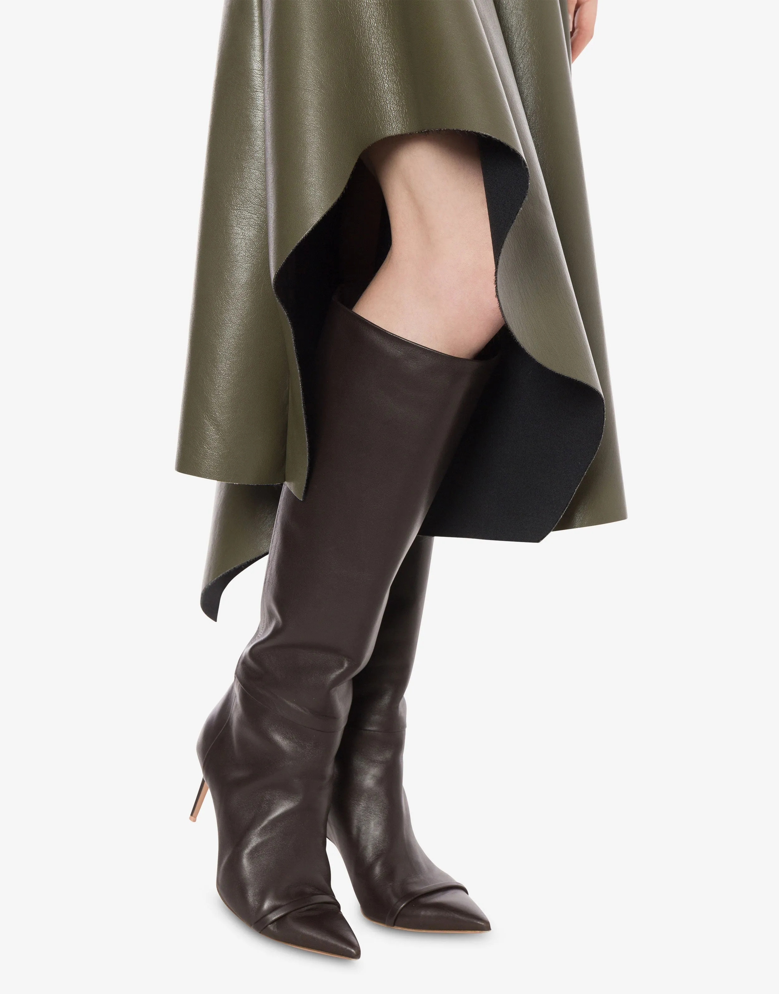 Gonna in tessuto spalmato con balza sold by Philosophy di Lorenzo Serafini product image thumbnail 4