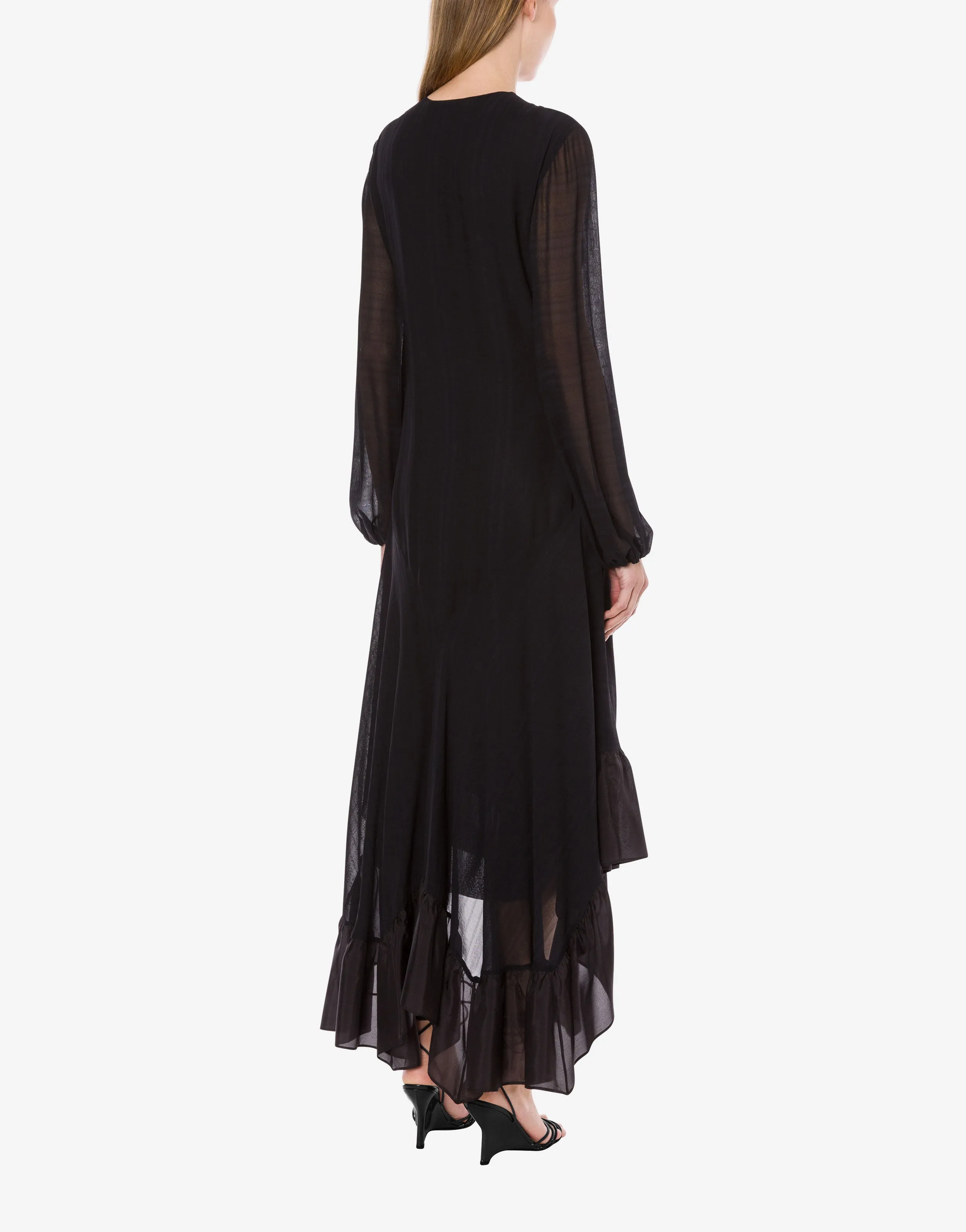 Abito lungo con volant e trasparenze sold by Philosophy di Lorenzo Serafini product image thumbnail 3
