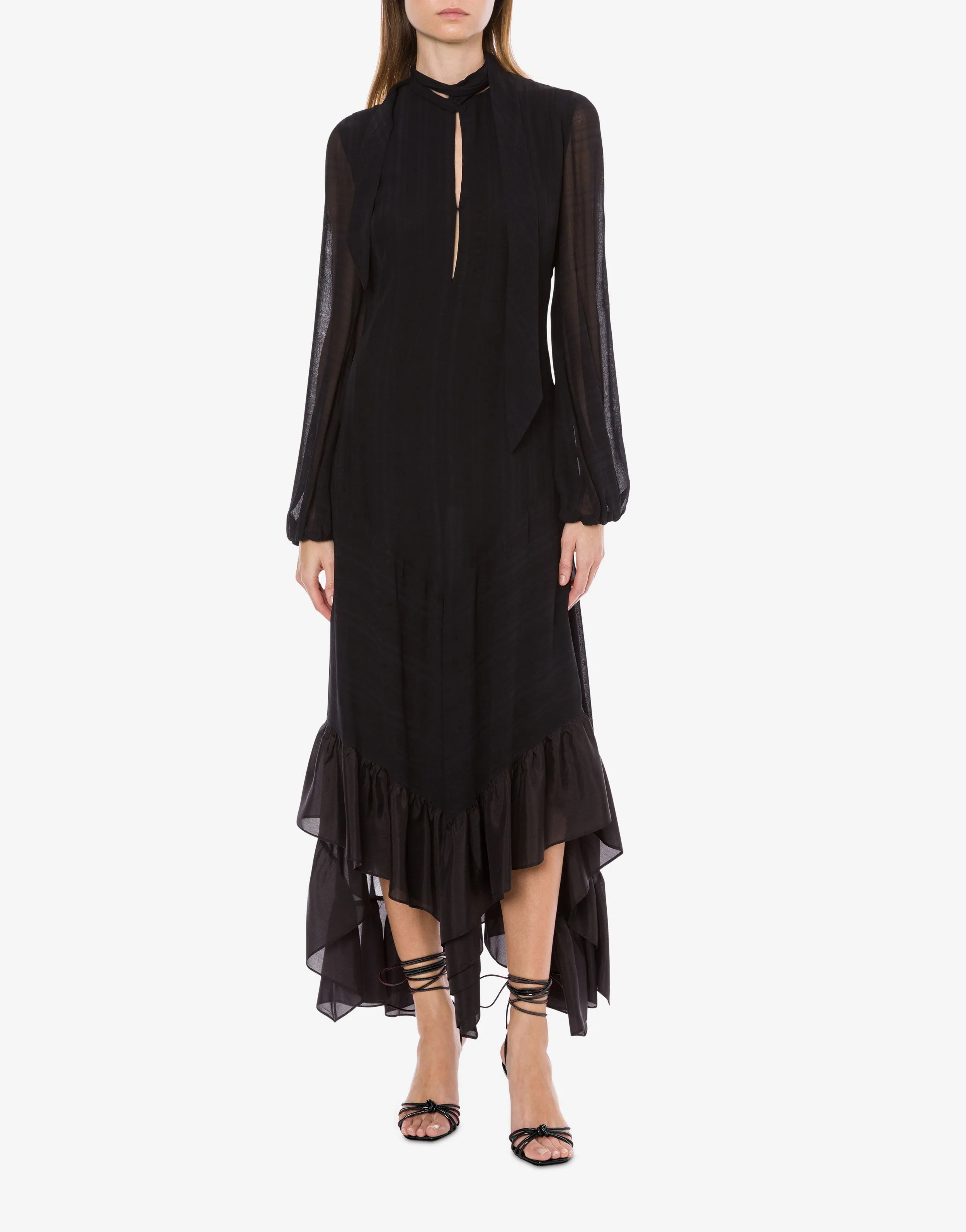 Abito lungo con volant e trasparenze sold by Philosophy di Lorenzo Serafini product image thumbnail 2