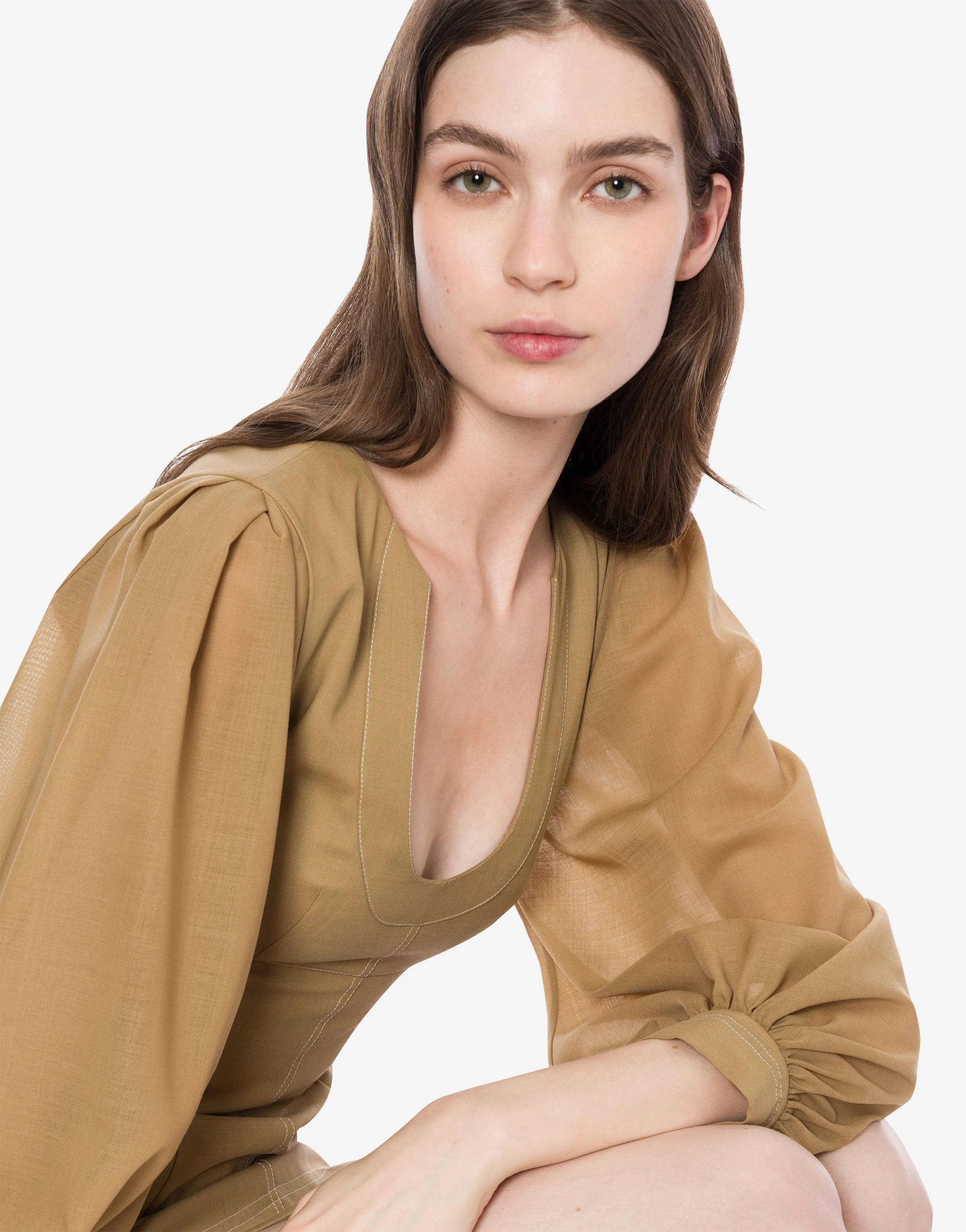 Minidress in voile con maniche voluminose sold by Philosophy di Lorenzo Serafini product image thumbnail 4