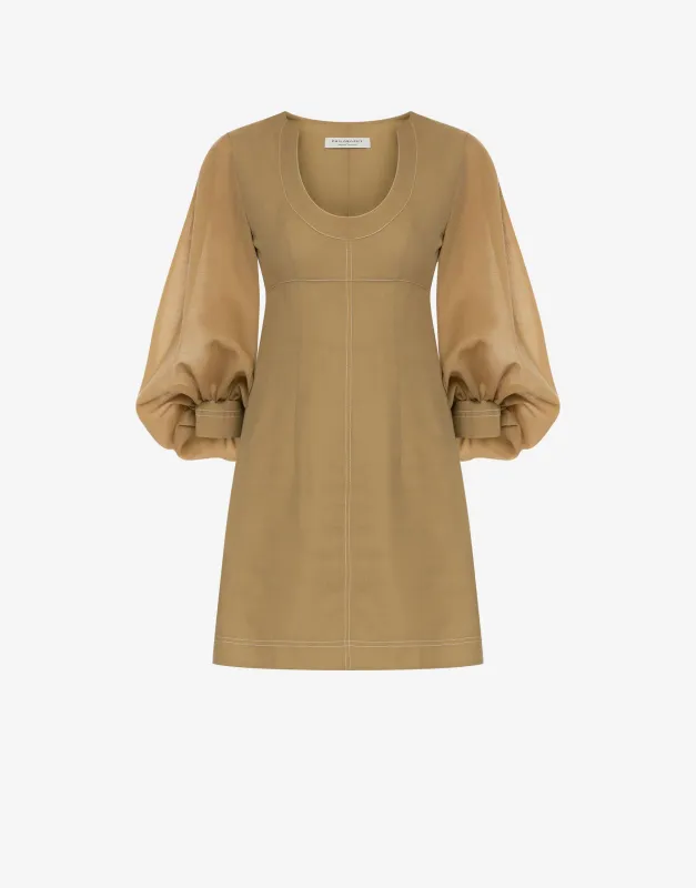 Minidress in voile con maniche voluminose sold by Philosophy di Lorenzo Serafini