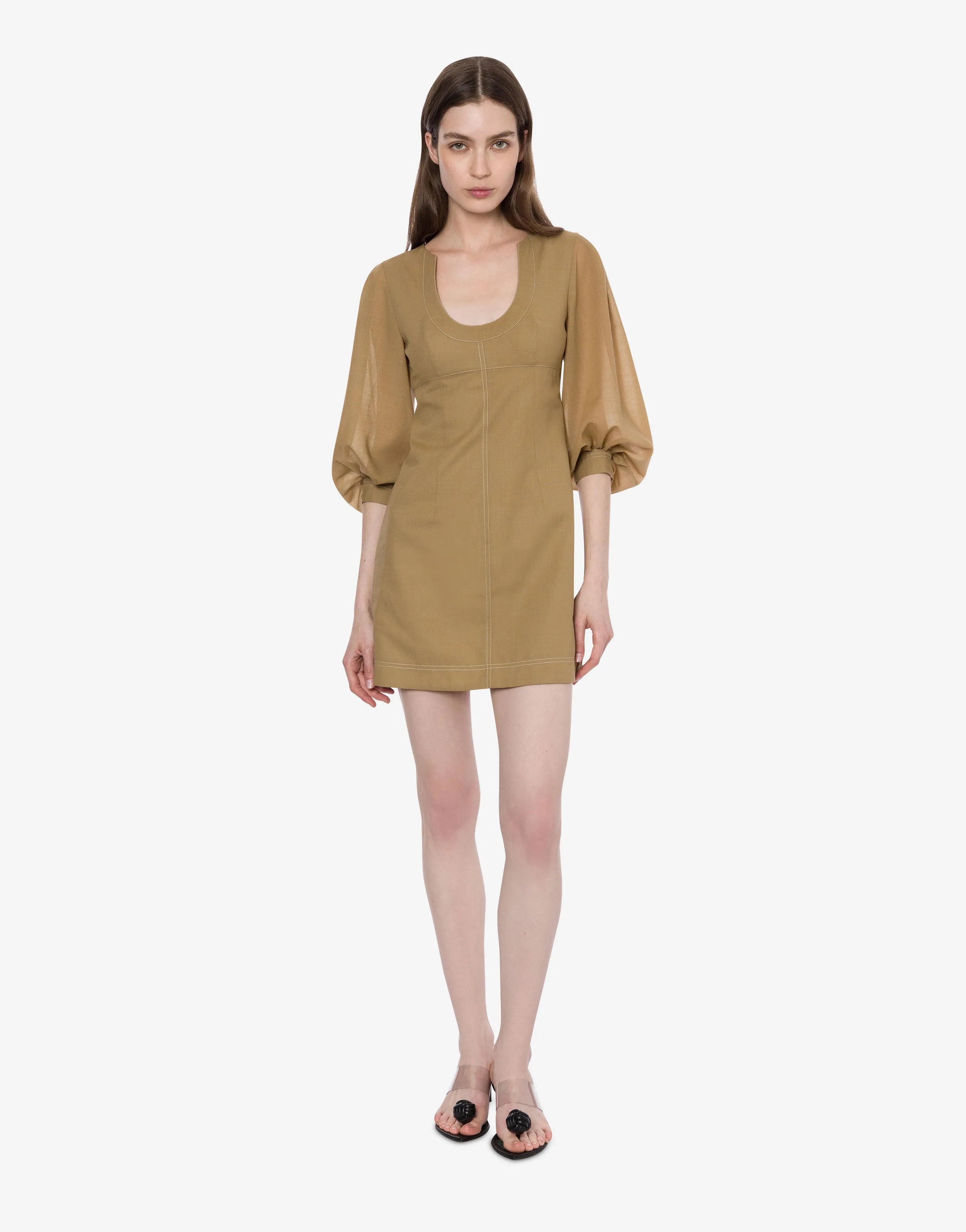 Minidress in voile con maniche voluminose sold by Philosophy di Lorenzo Serafini product image thumbnail 2