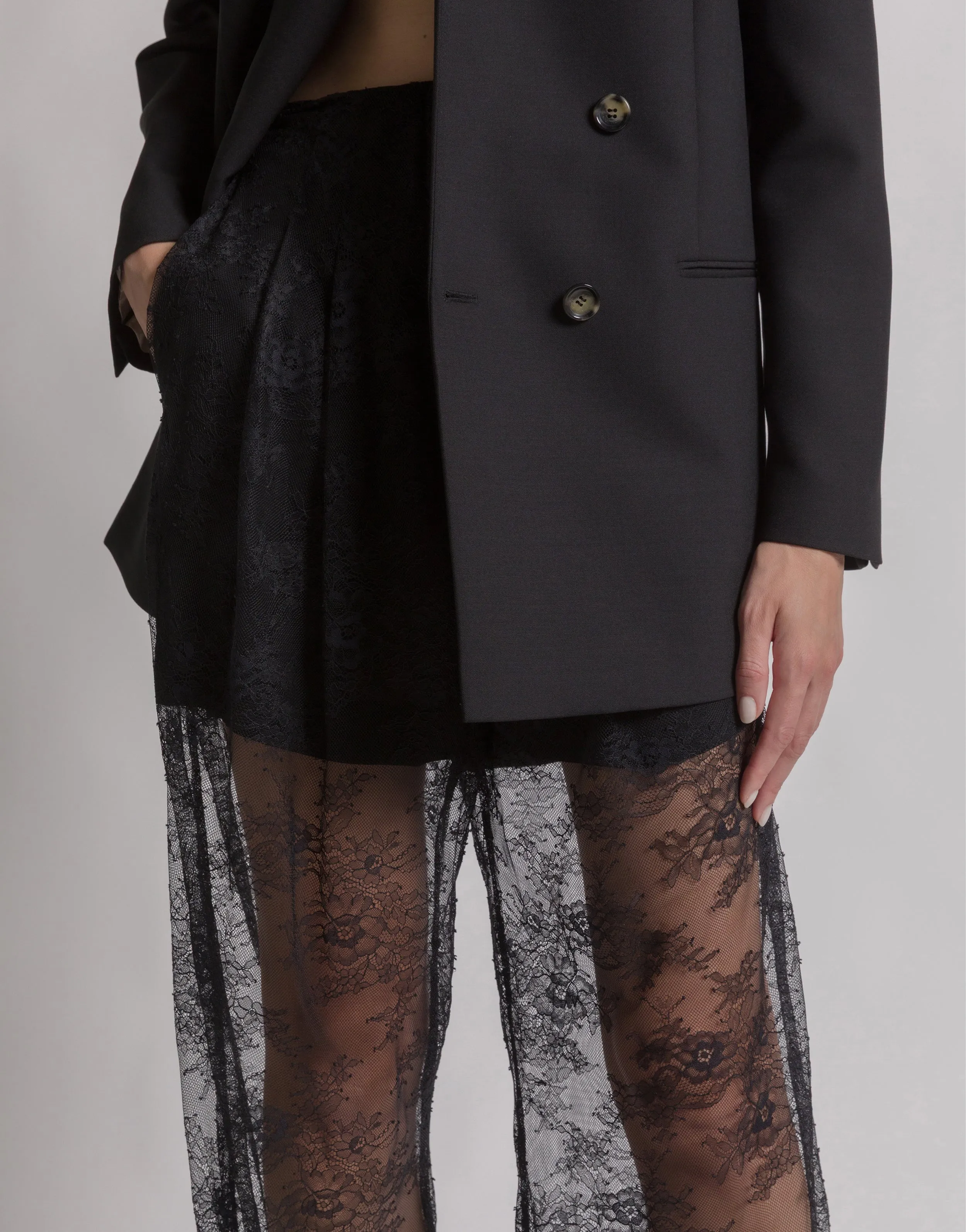 Pantaloni trasparenti in pizzo sold by Philosophy di Lorenzo Serafini product image thumbnail 4