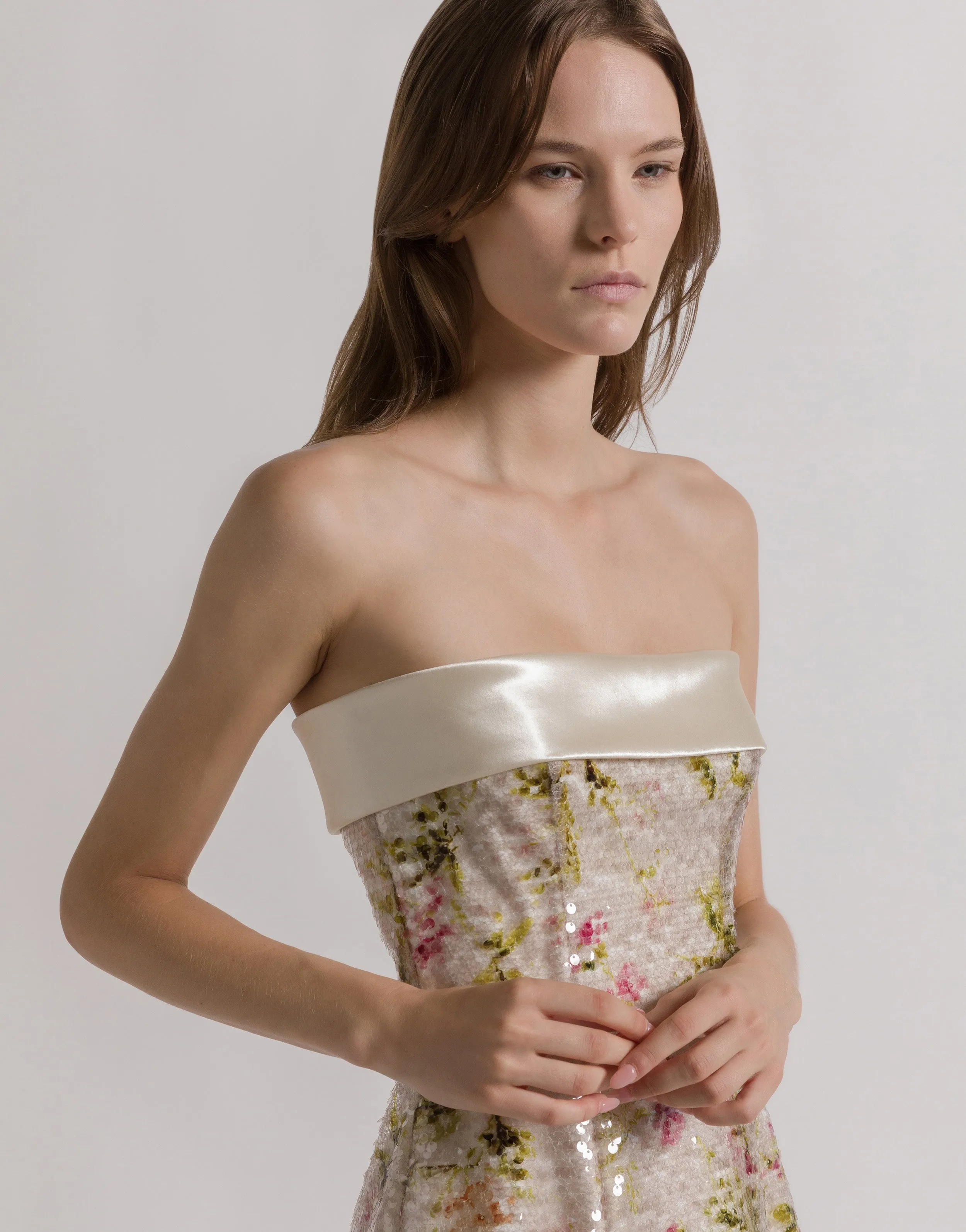 Miniabito con paillettes floreali sold by Philosophy di Lorenzo Serafini product image thumbnail 4