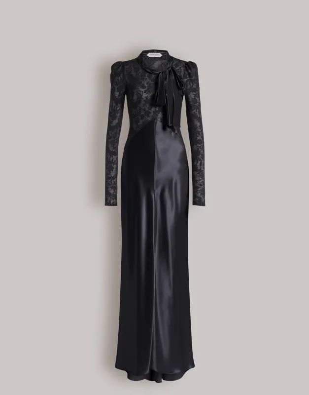 Abito da sera in raso e pizzo sold by Philosophy di Lorenzo Serafini