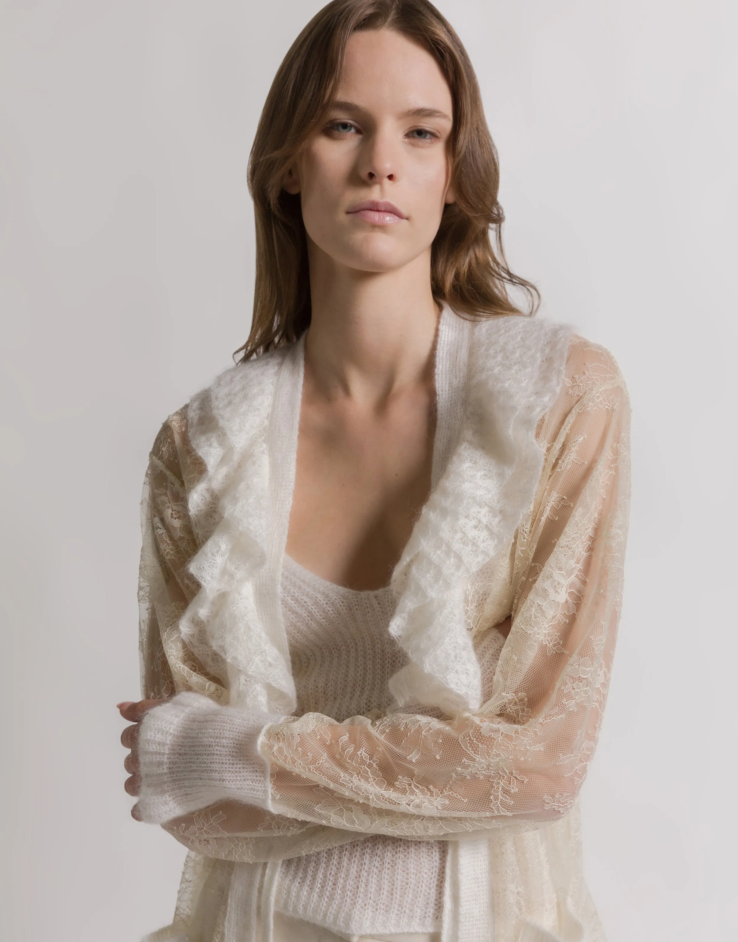 Cardigan in pizzo e mohair sold by Philosophy di Lorenzo Serafini product image thumbnail 4